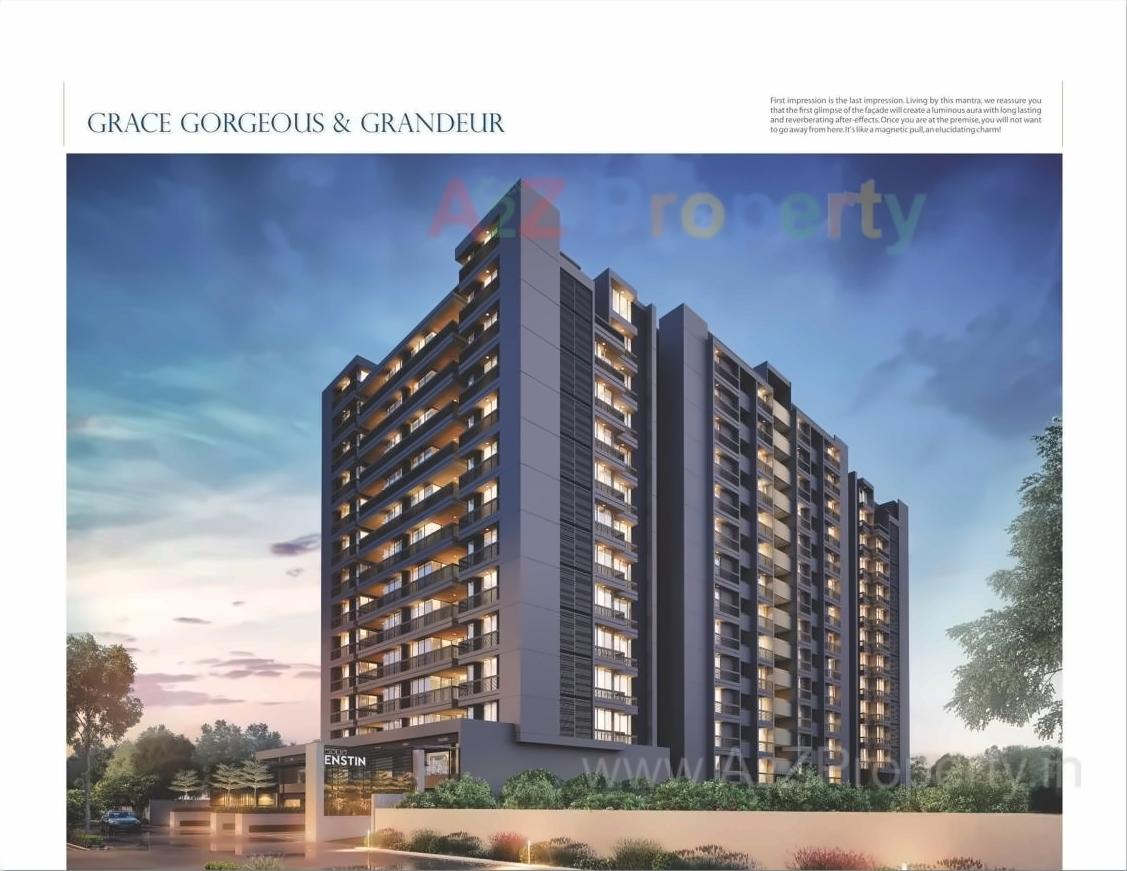 3D Elevation of real estate project Enstin located at Sola, Ahmedabad, Gujarat
