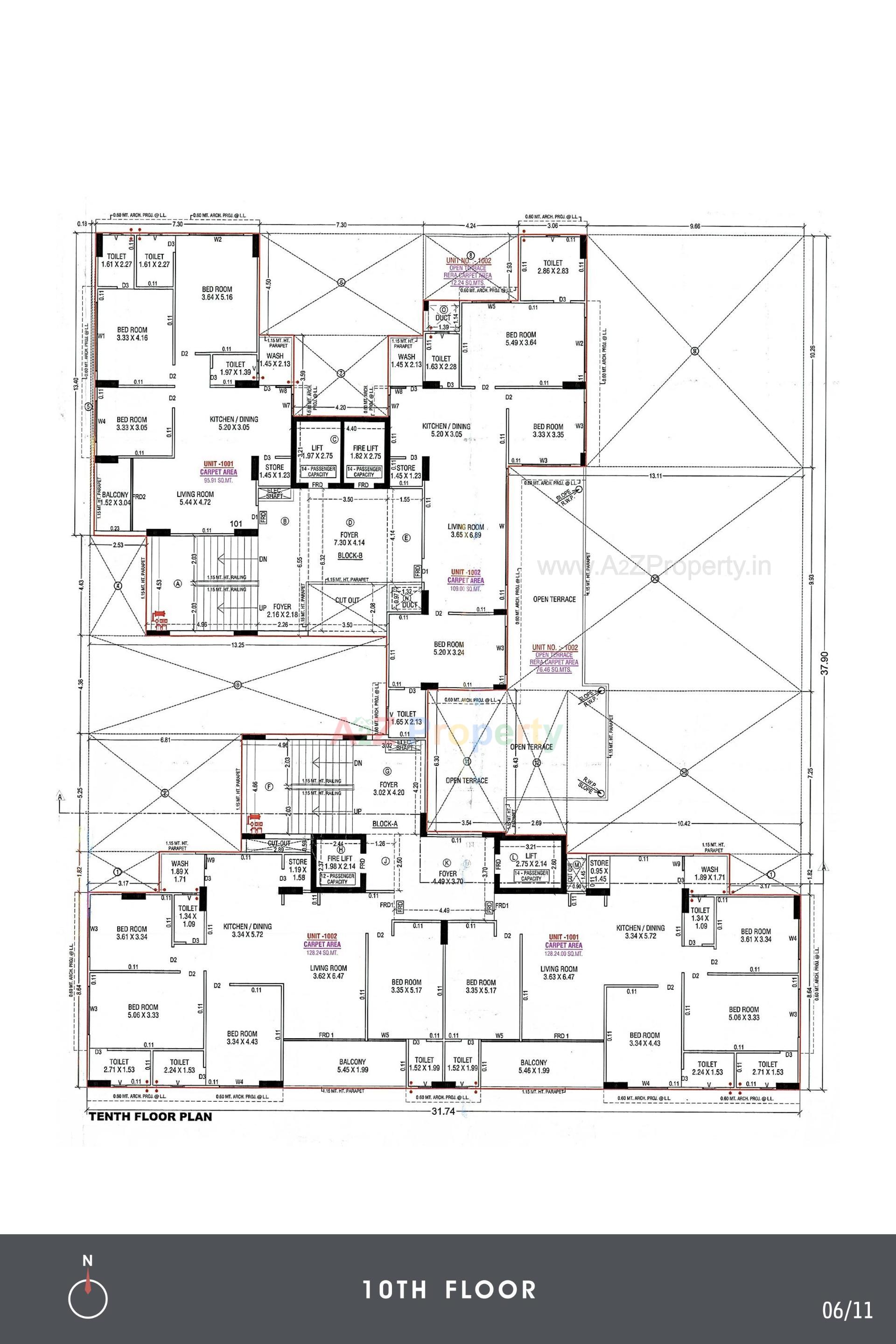 Layout of real estate project Essence located at Jodhpur, Ahmedabad, Gujarat
