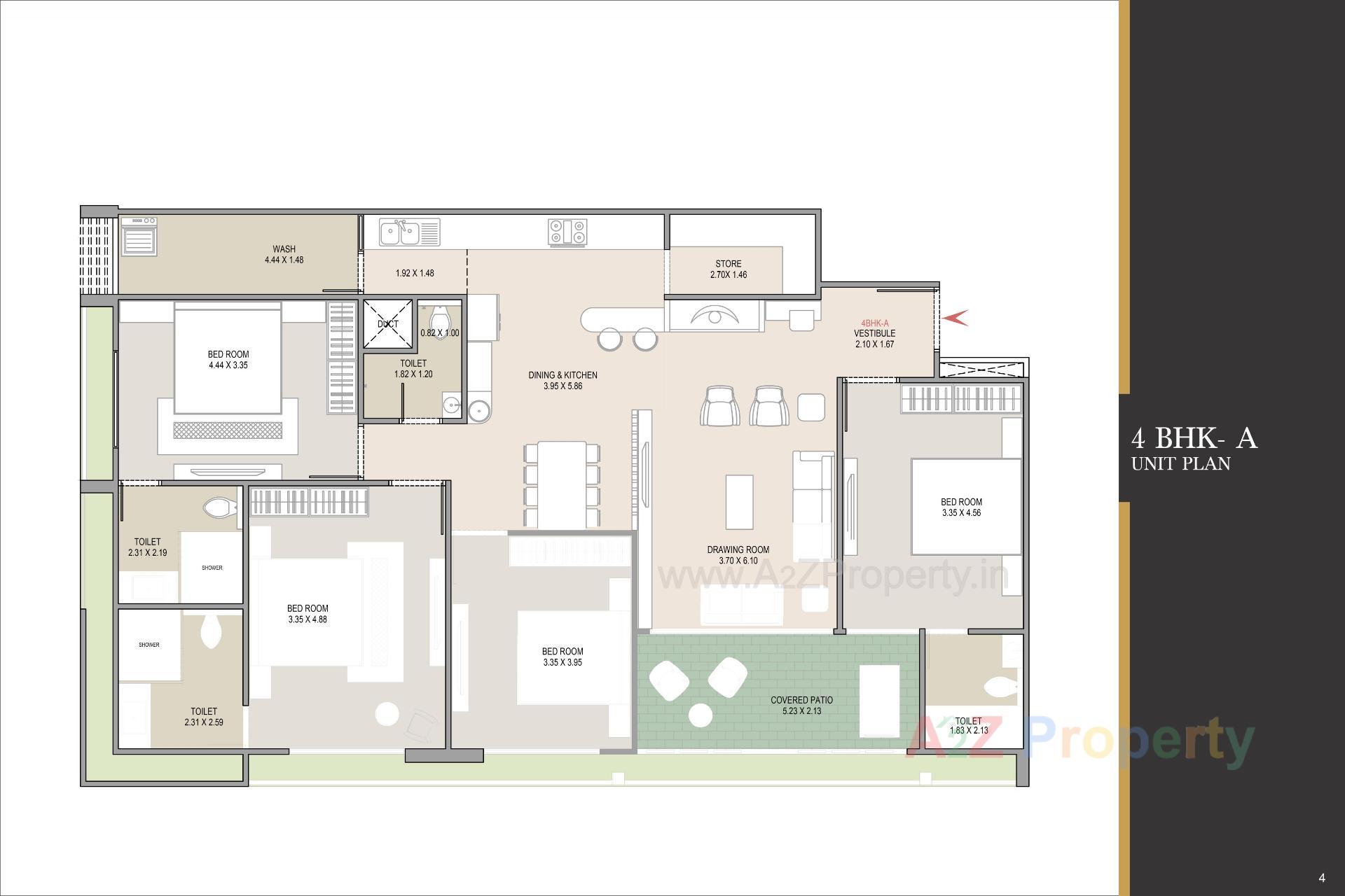 Layout of real estate project Essence located at Thaltej, Ahmedabad, Gujarat