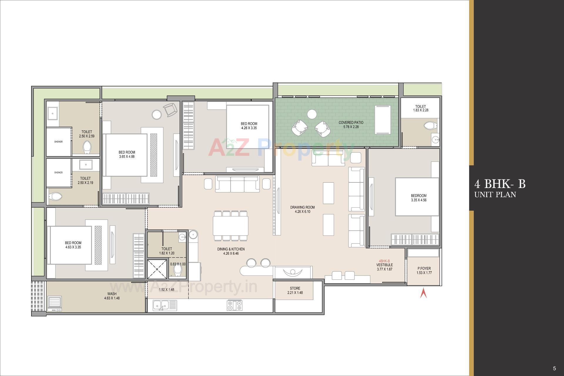 Layout of real estate project Essence located at Thaltej, Ahmedabad, Gujarat