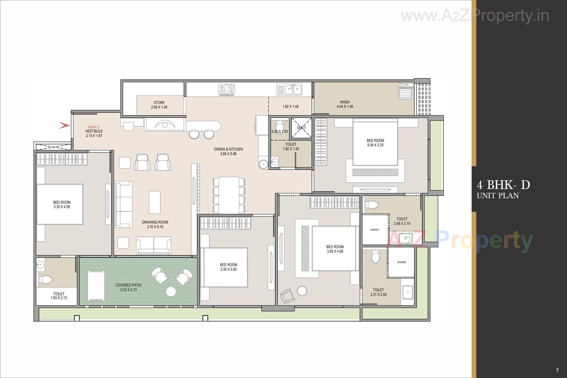 Layout of real estate project Essence located at Thaltej, Ahmedabad, Gujarat