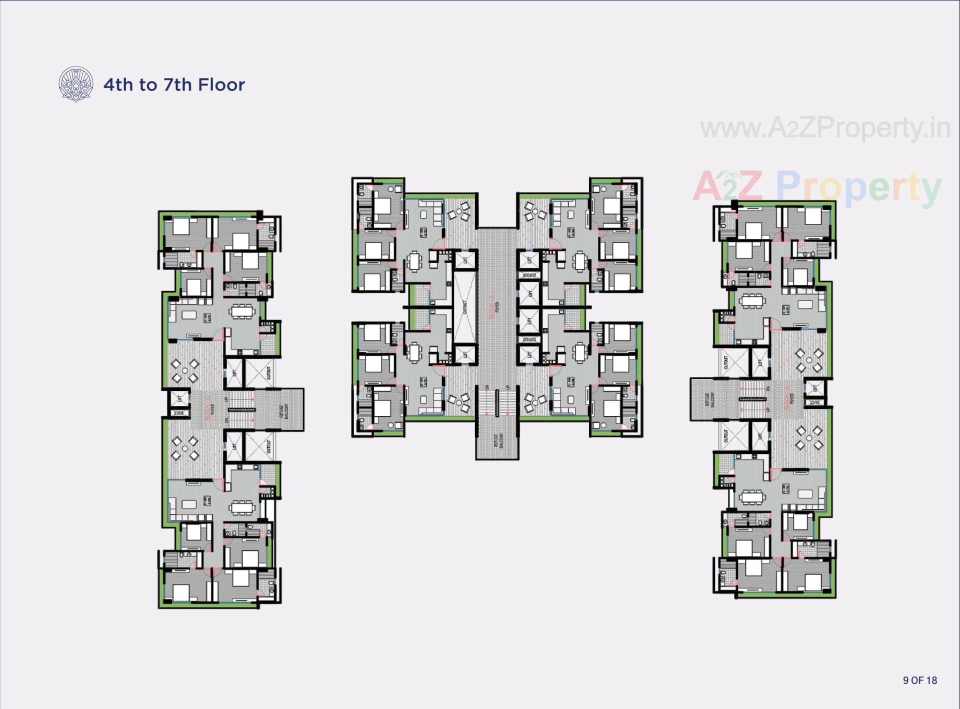 Layout of real estate project Eternity located at Vadaj, Ahmedabad, Gujarat