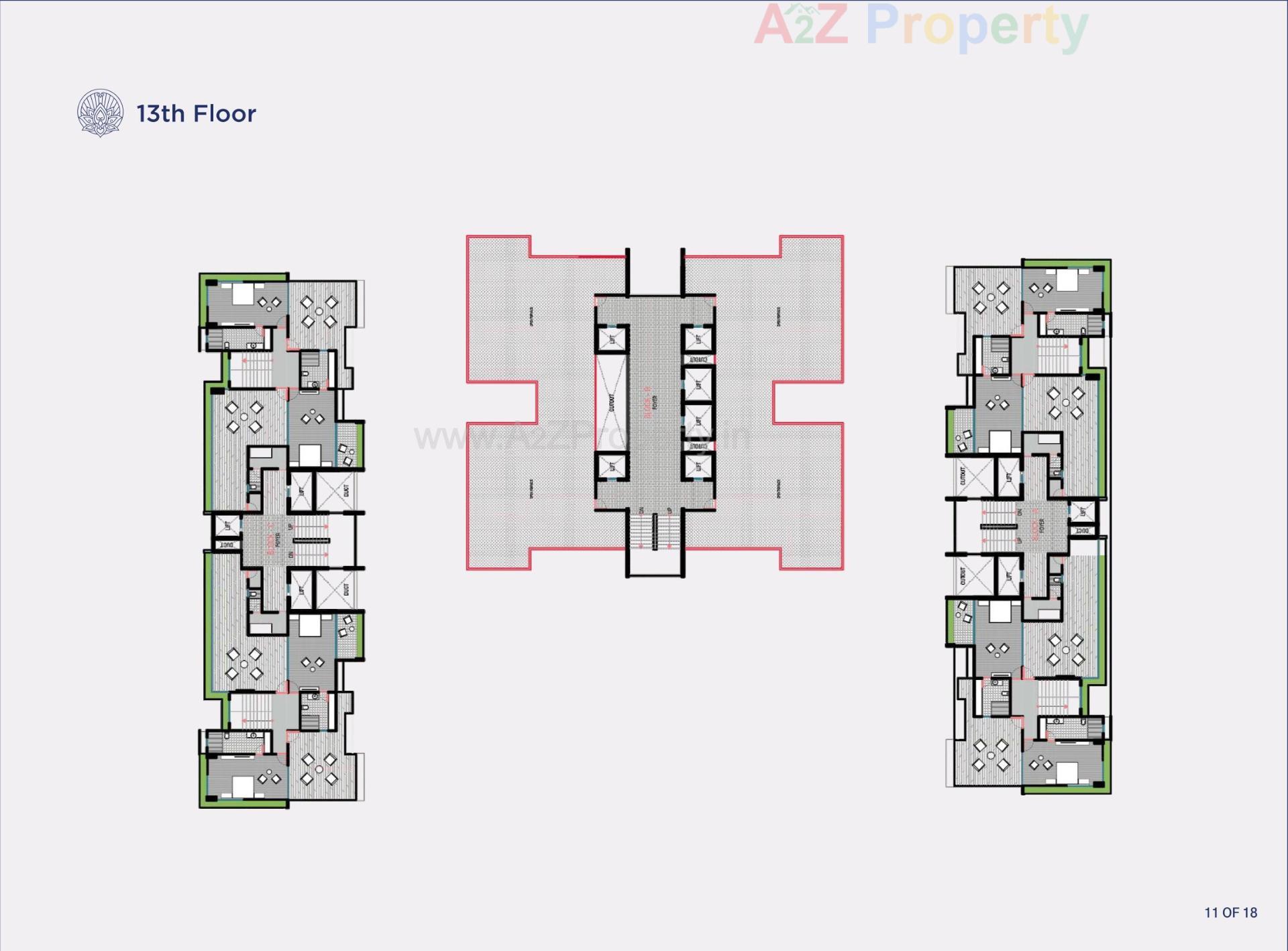 Layout of real estate project Eternity located at Vadaj, Ahmedabad, Gujarat