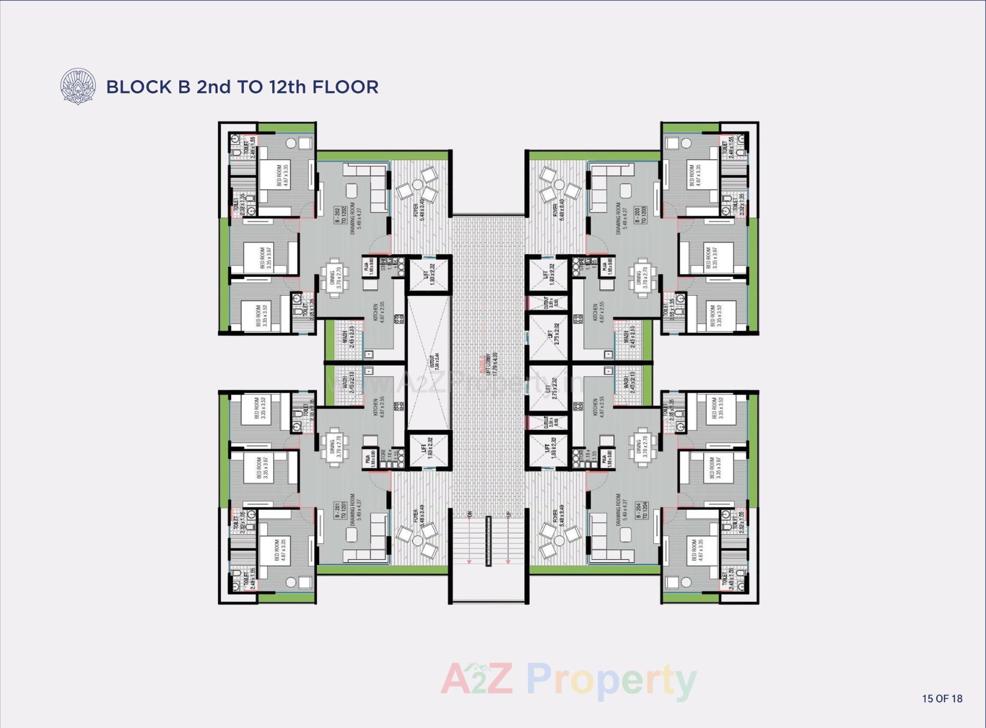 Layout of real estate project Eternity located at Vadaj, Ahmedabad, Gujarat
