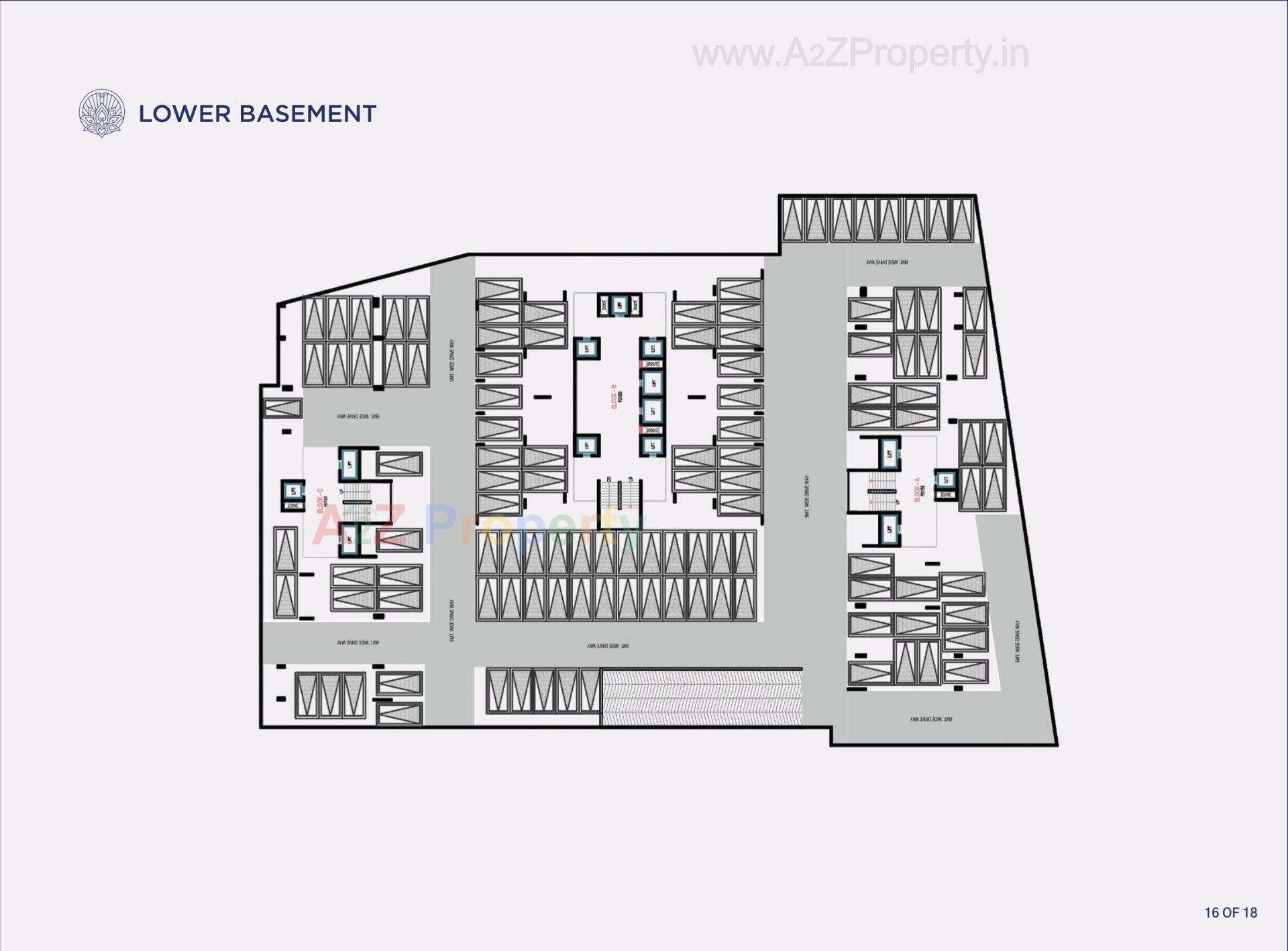 Layout of real estate project Eternity located at Vadaj, Ahmedabad, Gujarat