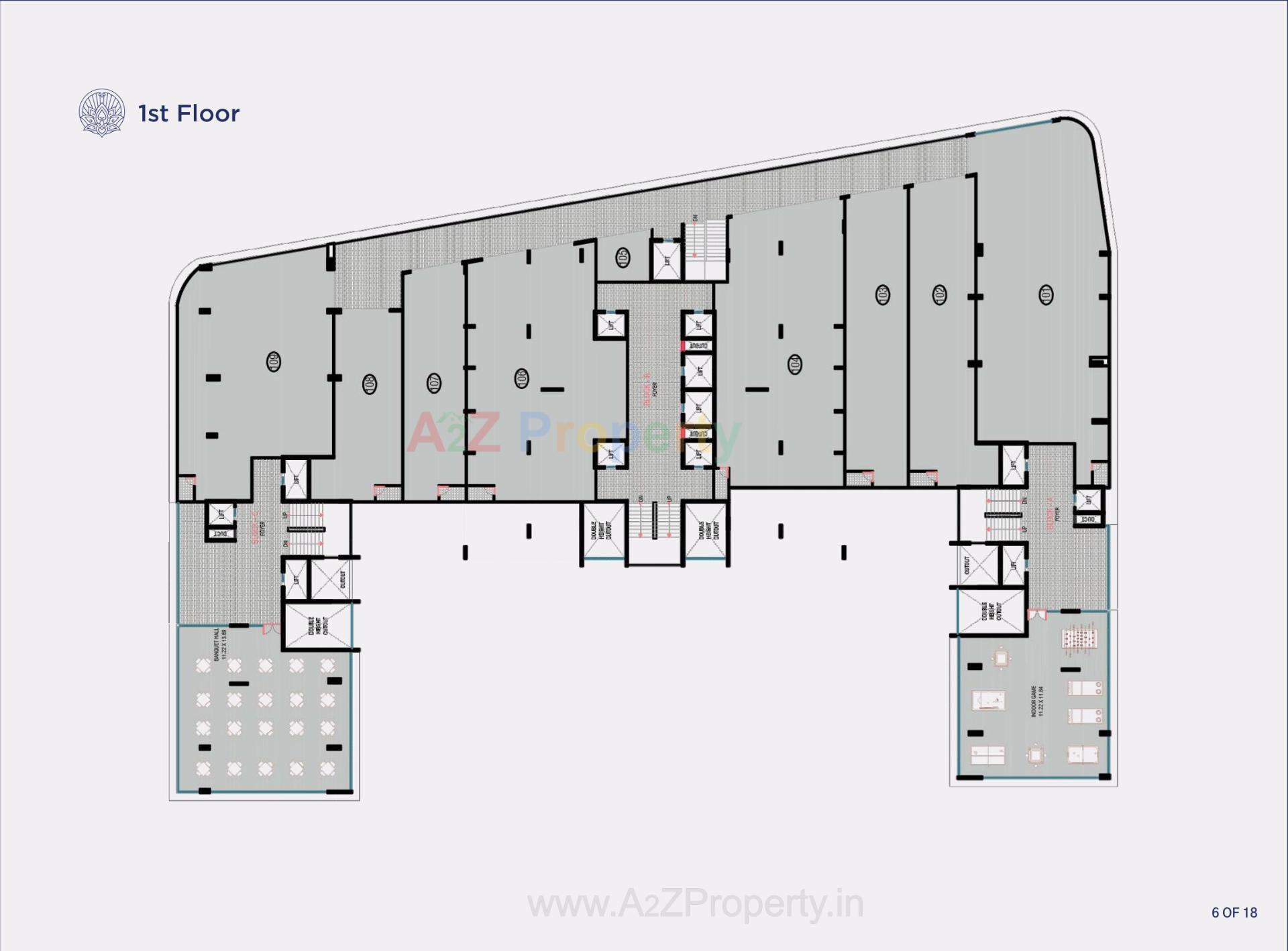 Layout of real estate project Eternity located at Vadaj, Ahmedabad, Gujarat