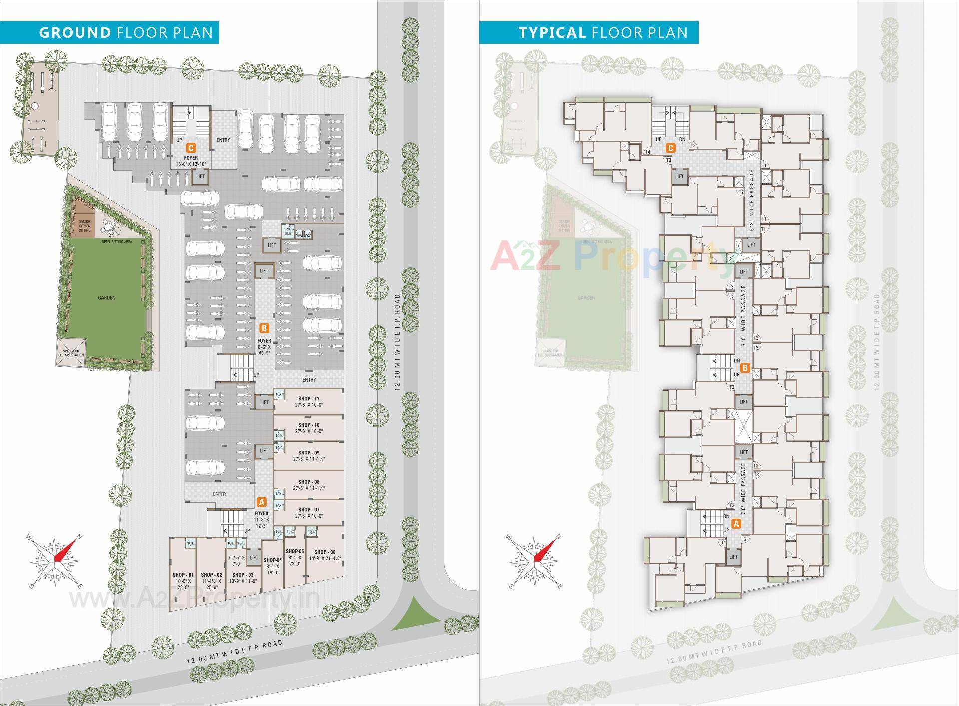 Layout of real estate project Eureka Avenue located at Ranip, Ahmedabad, Gujarat