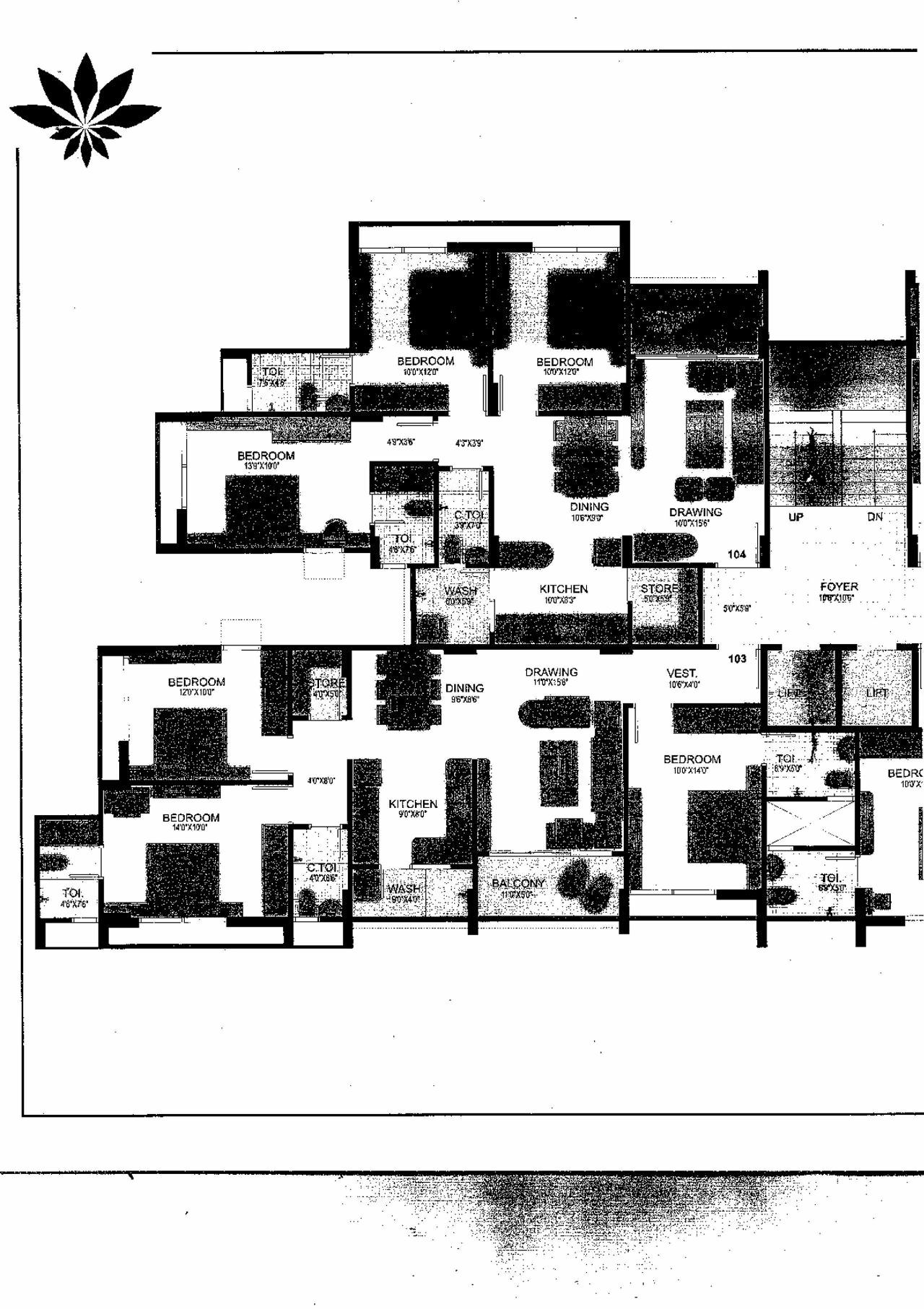 Layout of real estate project Everest Elegance located at Vadaj, Ahmedabad, Gujarat