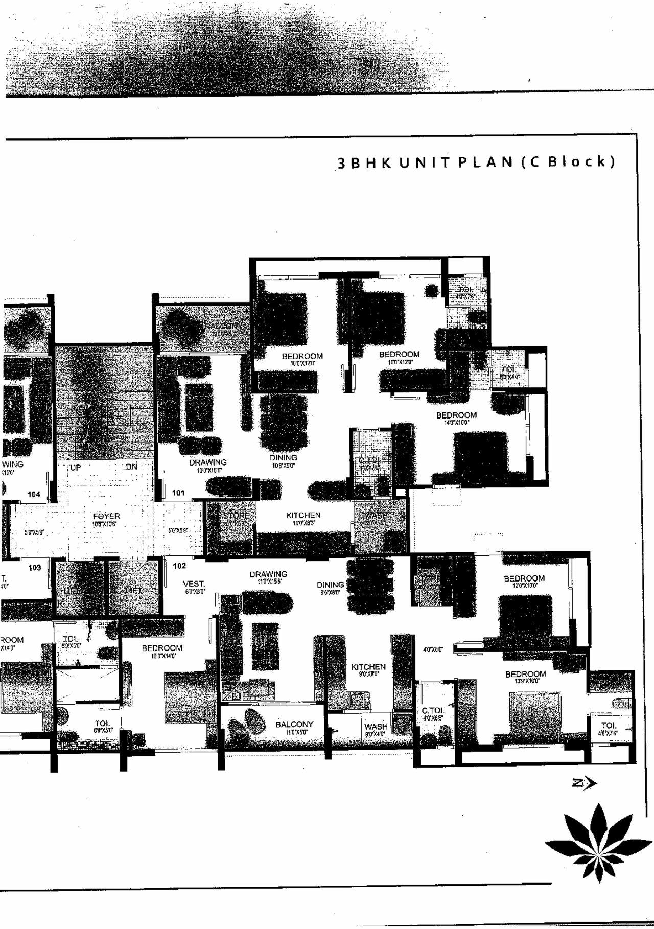 Layout of real estate project Everest Elegance located at Vadaj, Ahmedabad, Gujarat