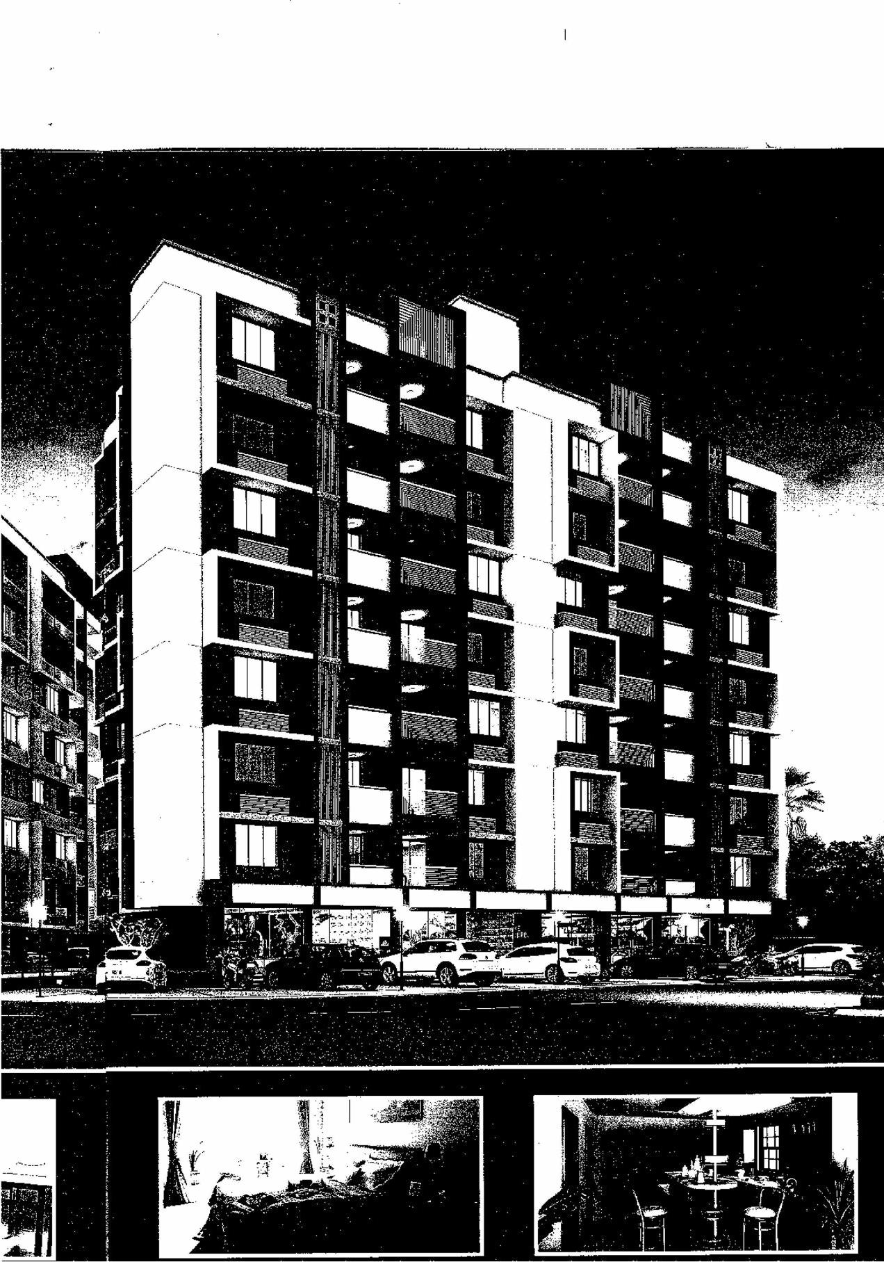 3D Elevation of real estate project Everest Elegance located at Vadaj, Ahmedabad, Gujarat