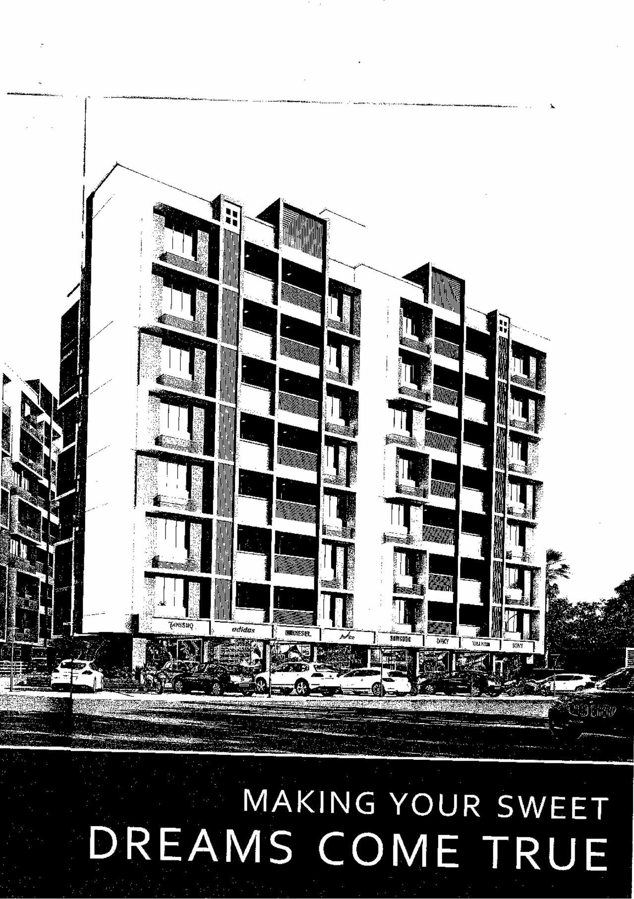 3D Elevation of real estate project Everest Elegance located at Vadaj, Ahmedabad, Gujarat