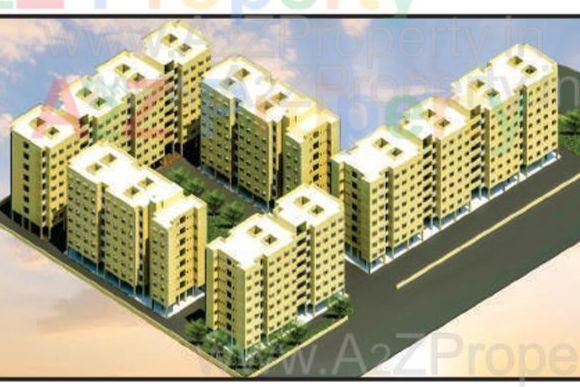 Layout of real estate project Ews located at Makarba, Ahmedabad, Gujarat