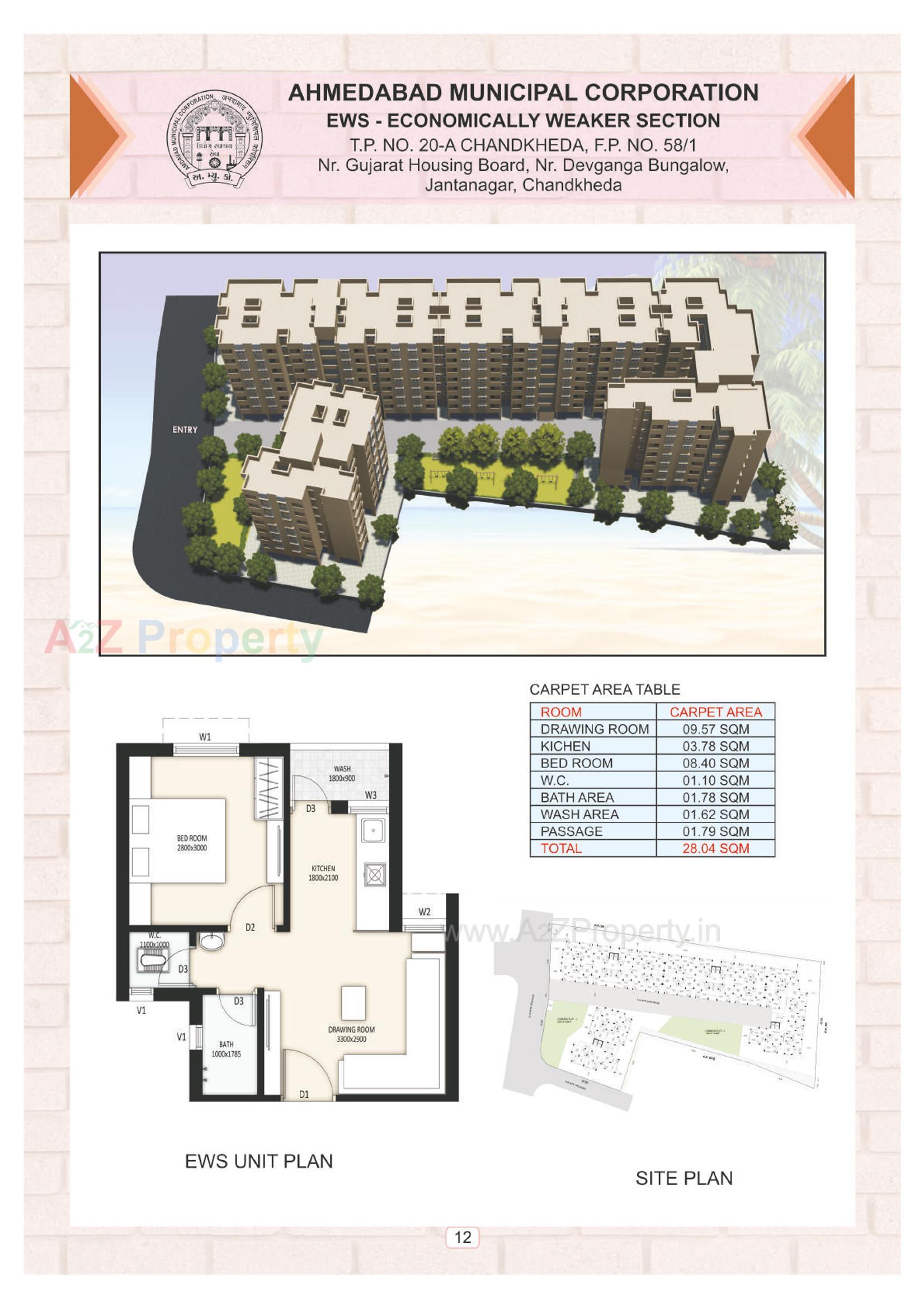 Layout of real estate project Ews located at Hebatpur, Ahmedabad, Gujarat