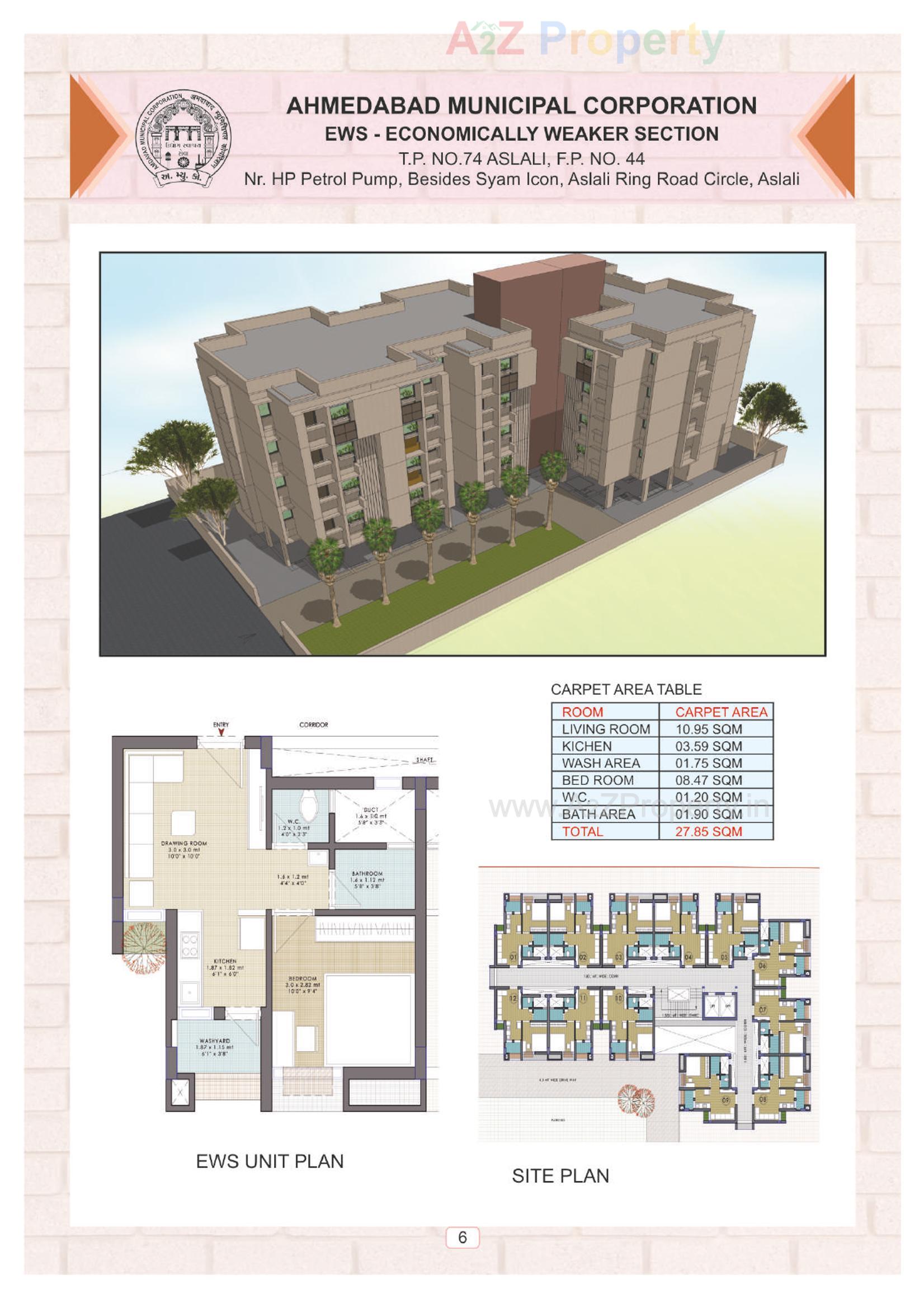 Layout of real estate project Ews located at Chandkheda, Ahmedabad, Gujarat
