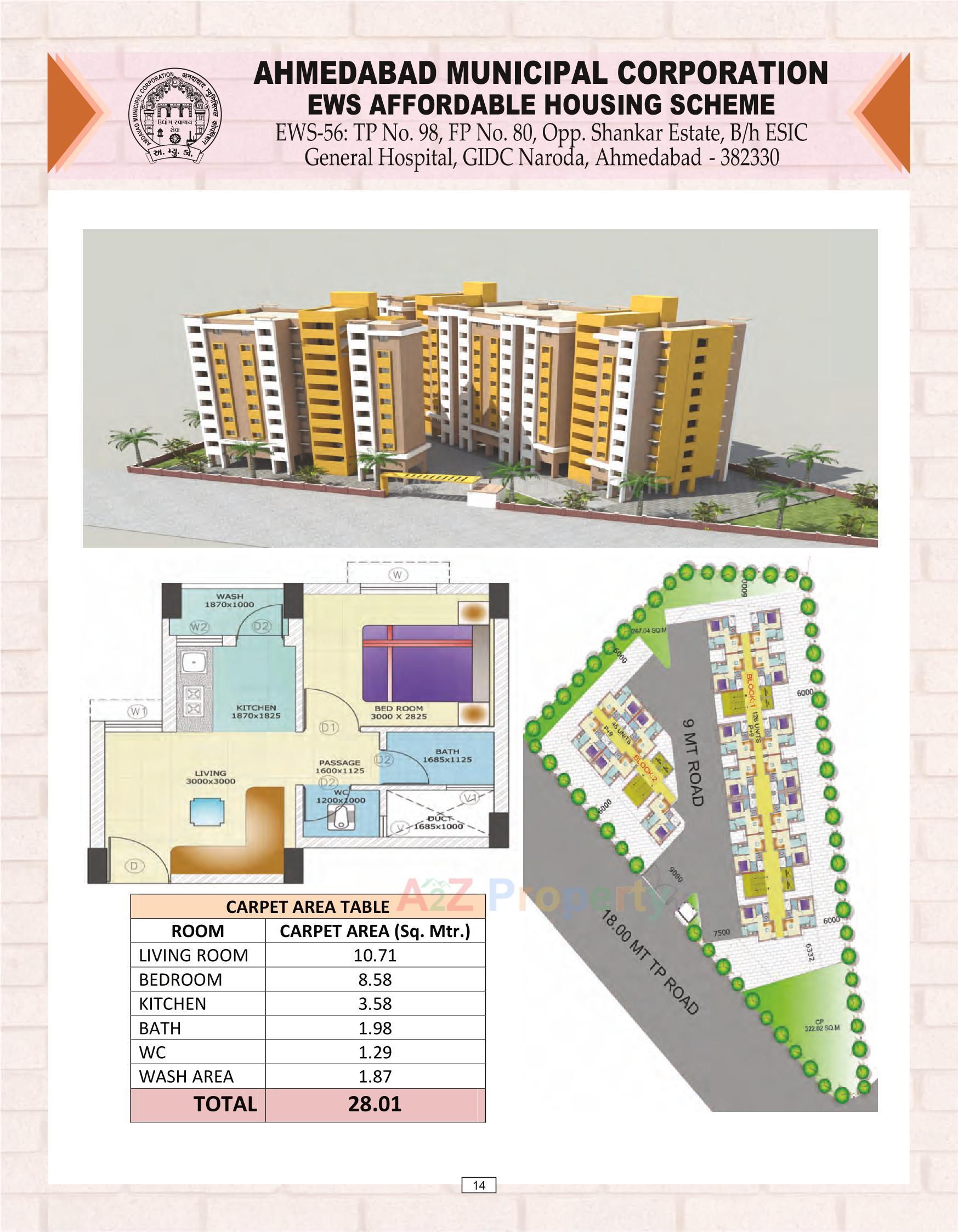 Layout of real estate project Ews located at Nikol, Ahmedabad, Gujarat