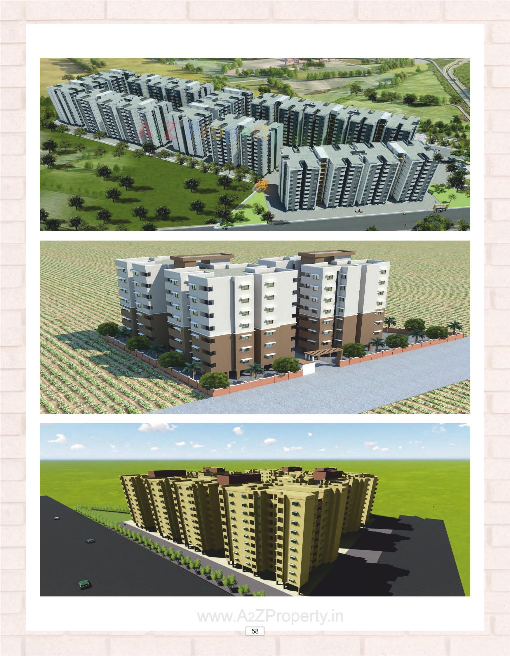 3D Elevation of real estate project Ews located at Nikol, Ahmedabad, Gujarat