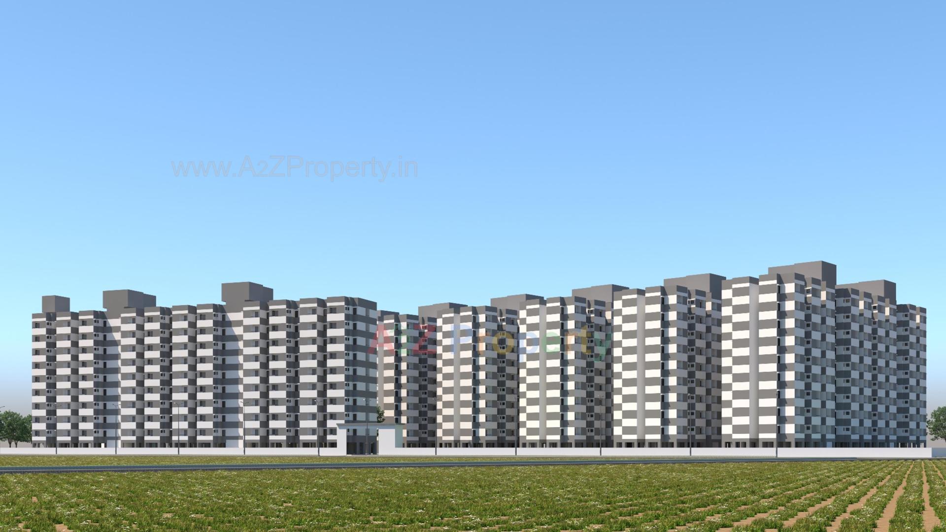 3D Elevation of real estate project Ews located at Odhav, Ahmedabad, Gujarat