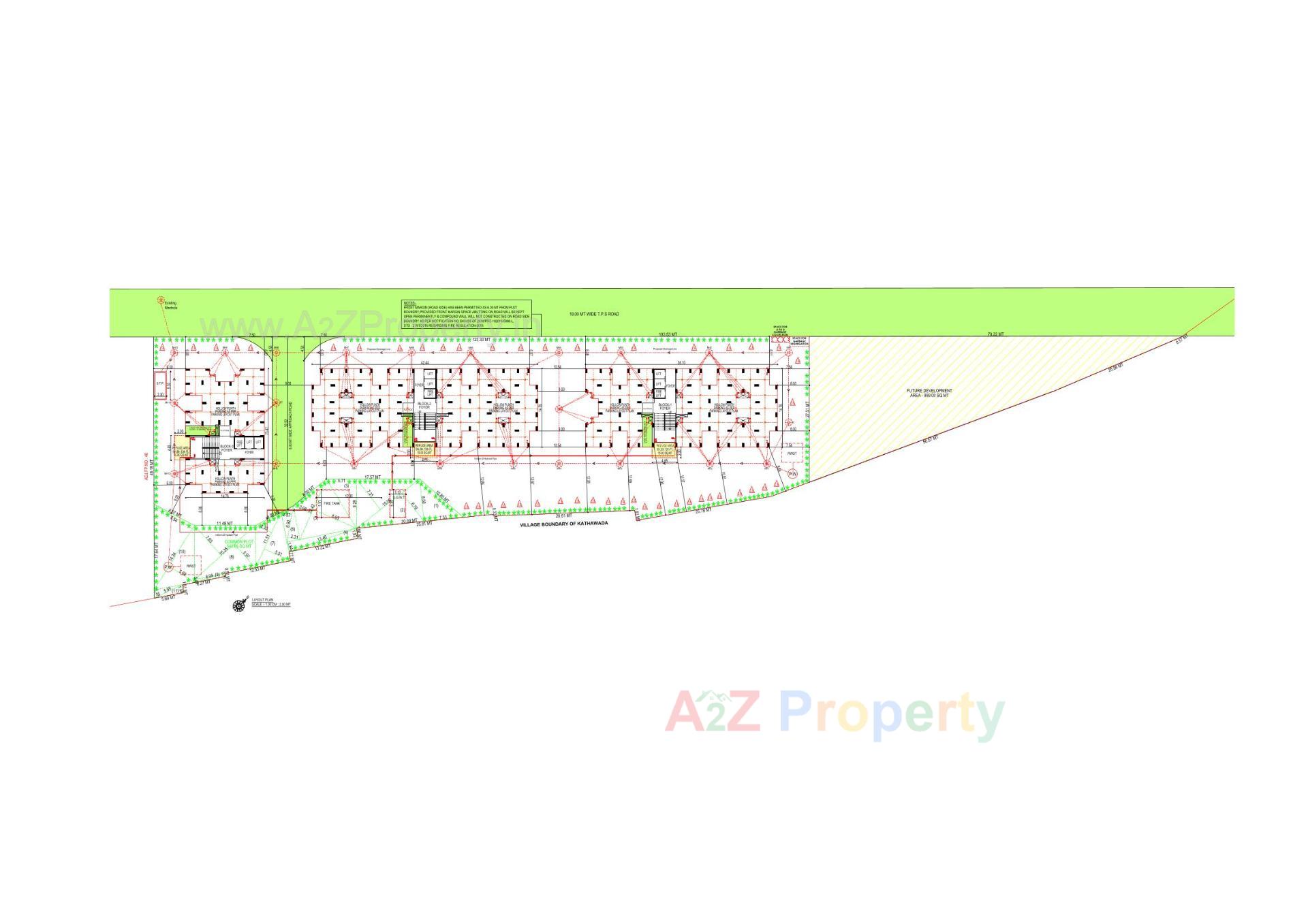 Layout of real estate project Ews located at Nikol, Ahmedabad, Gujarat