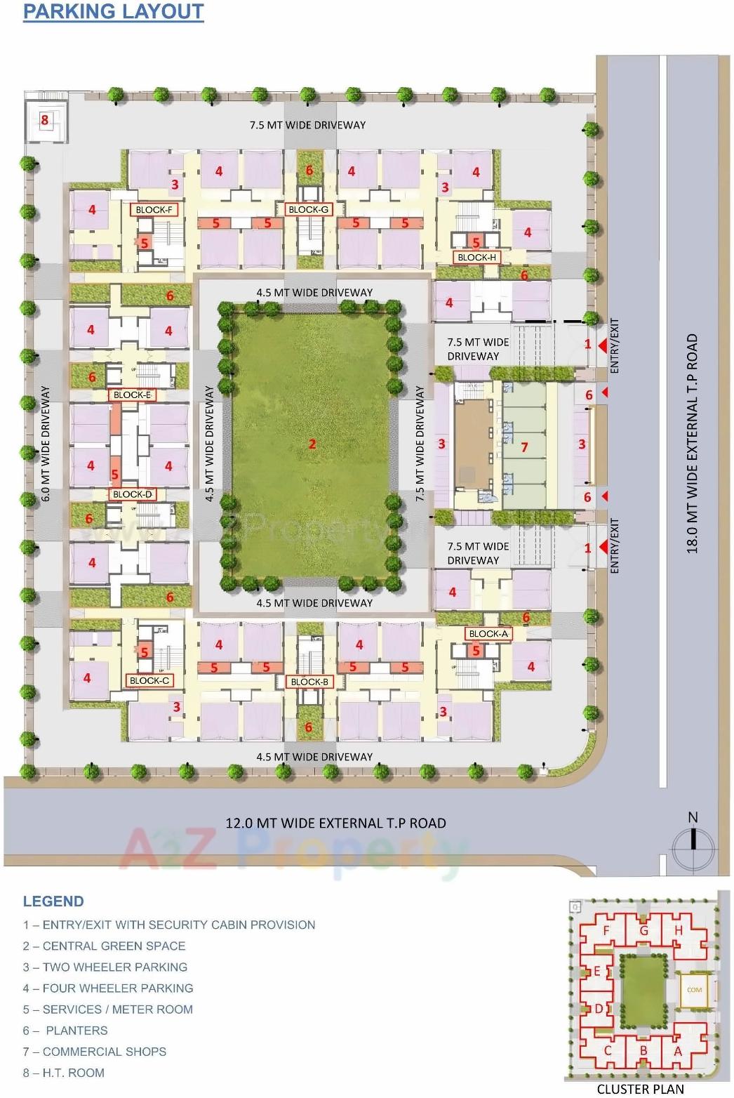 Layout of real estate project Ews   Koteshwar located at Koteshwar, Ahmedabad, Gujarat