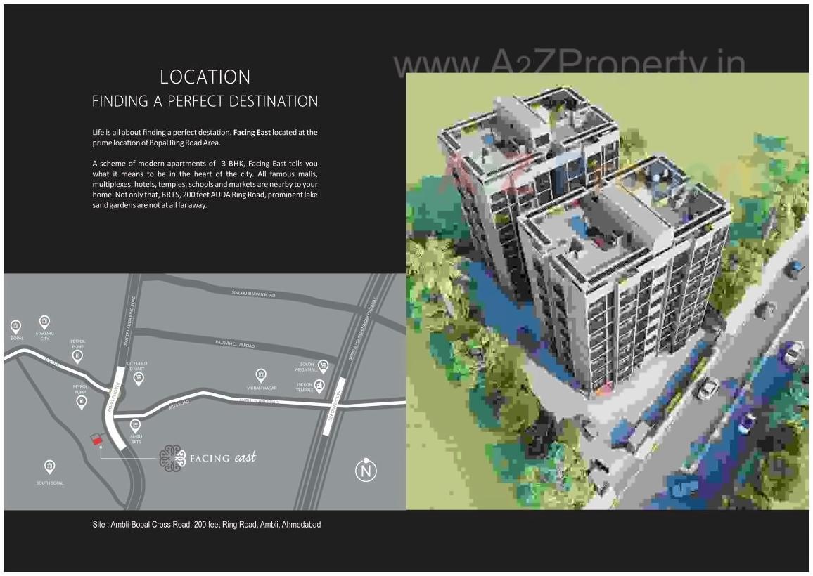  of real estate project Facing East located at Bopal, Ahmedabad, Gujarat