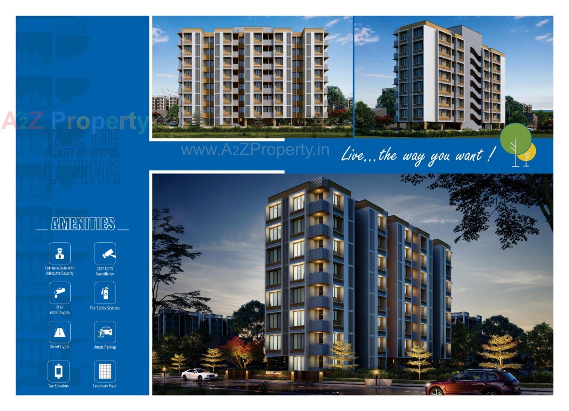 3D Elevation of real estate project Falak Residency located at Vatva, Ahmedabad, Gujarat