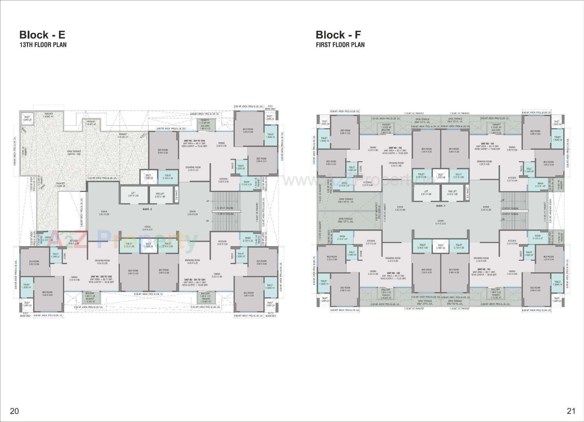 Layout of real estate project Festival O located at Gota, Ahmedabad, Gujarat