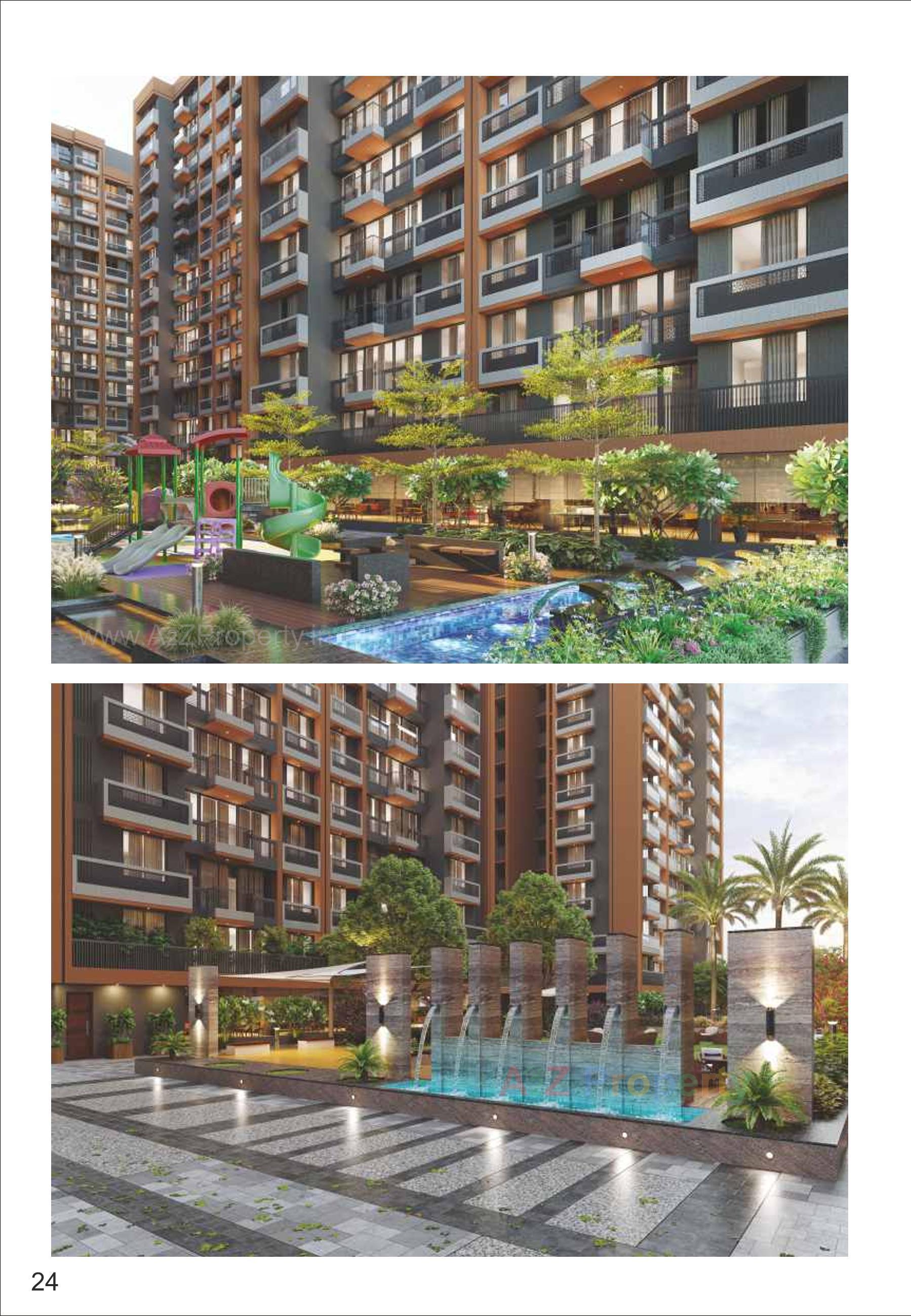 3D Elevation of real estate project Festival O located at Gota, Ahmedabad, Gujarat