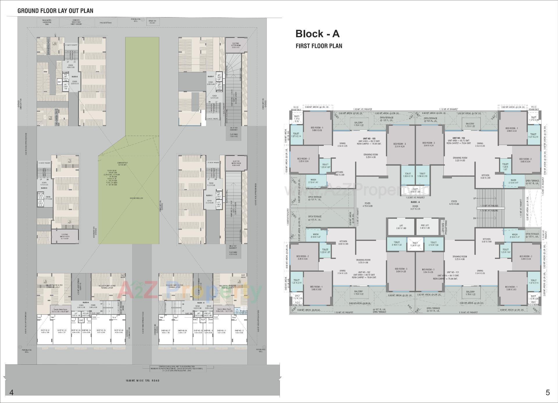 Layout of real estate project Festival O located at Gota, Ahmedabad, Gujarat