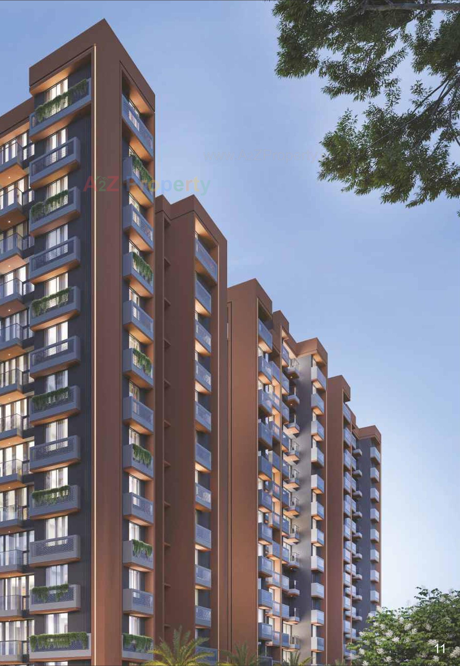 3D Elevation of real estate project Festival O located at Gota, Ahmedabad, Gujarat