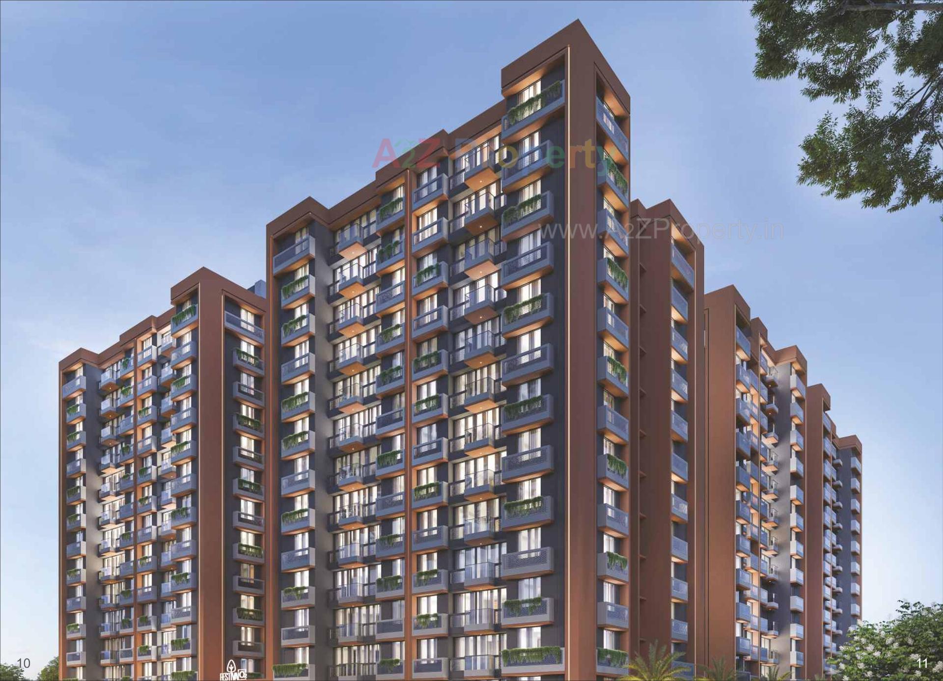 3D Elevation of real estate project Festival O located at Gota, Ahmedabad, Gujarat