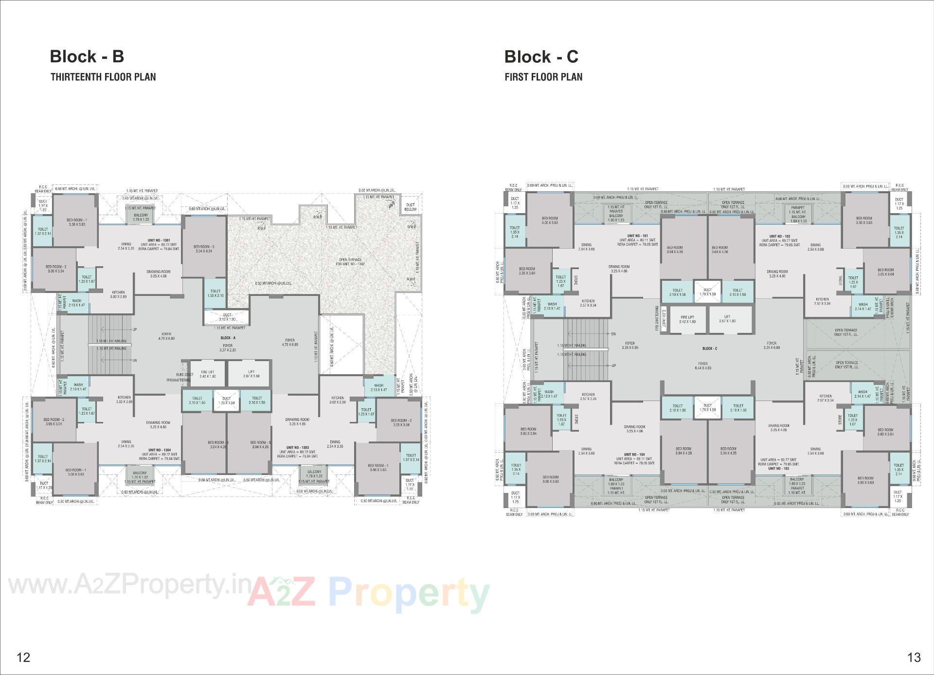 Layout of real estate project Festival O located at Gota, Ahmedabad, Gujarat
