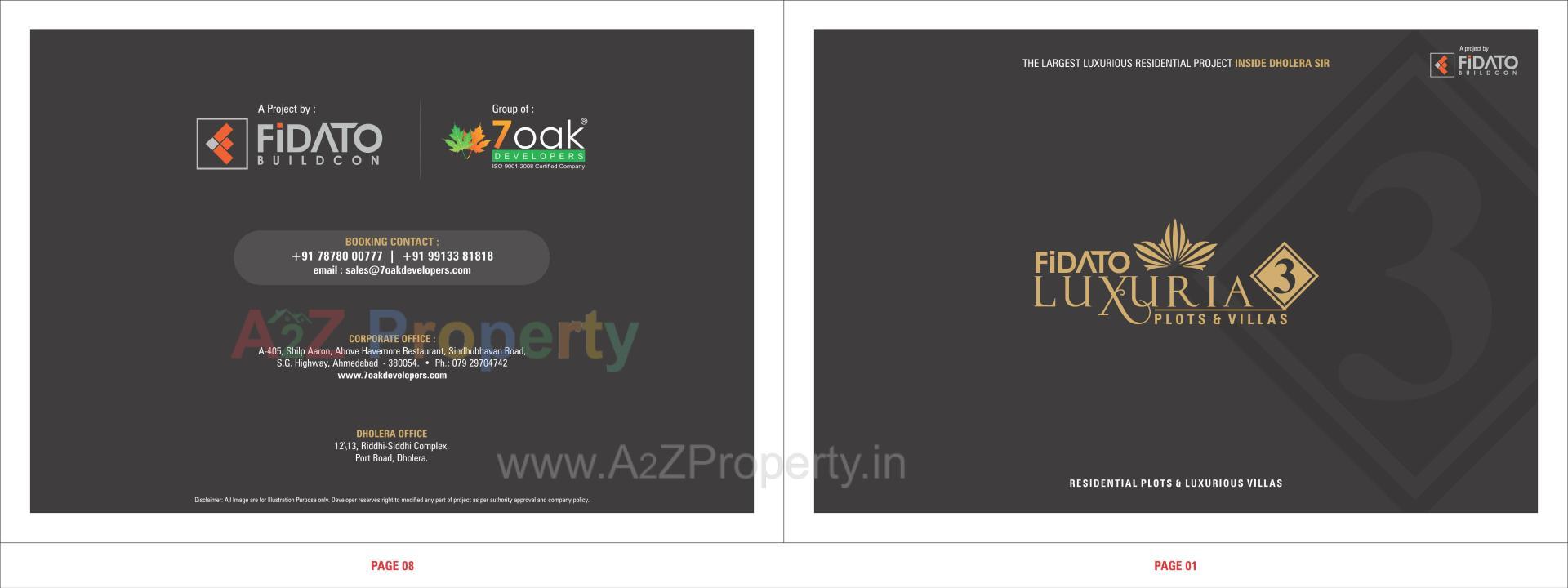  of real estate project Fidato Luxuria located at Dholera, Ahmedabad, Gujarat