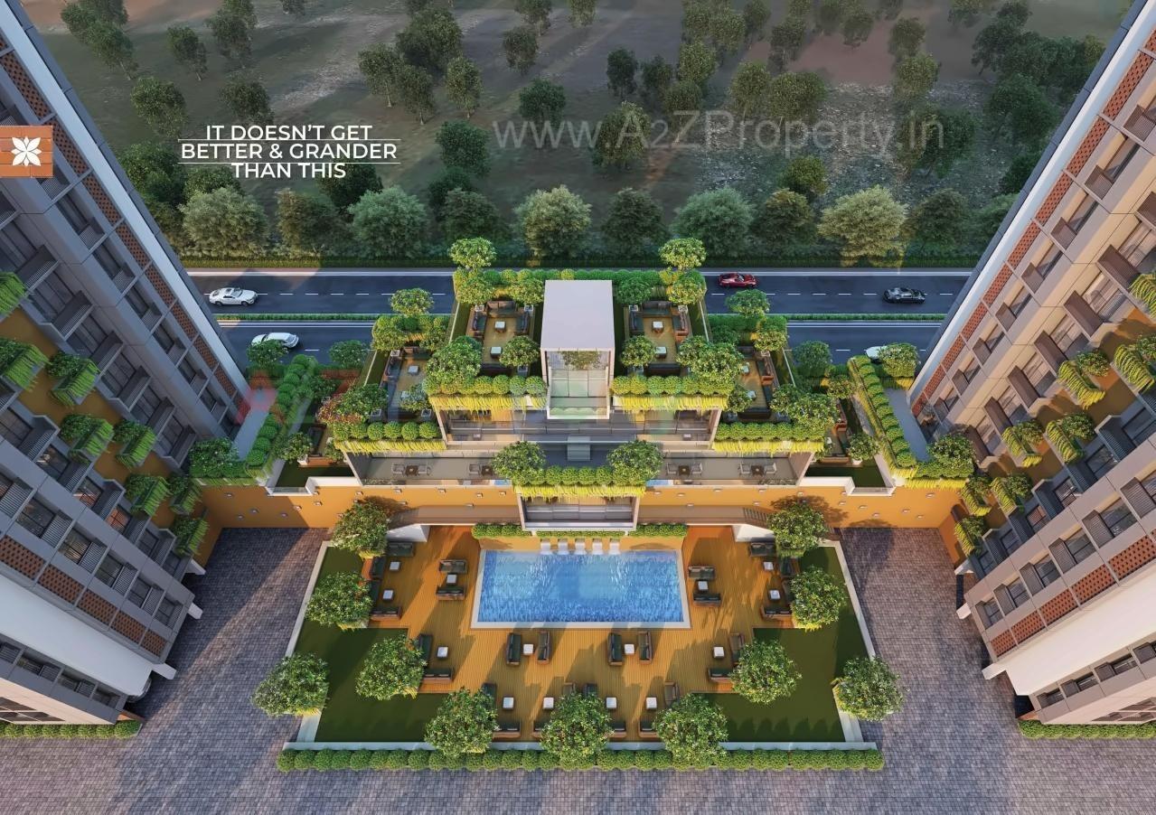 3D Elevation of real estate project Flora Iris located at Ghuma, Ahmedabad, Gujarat