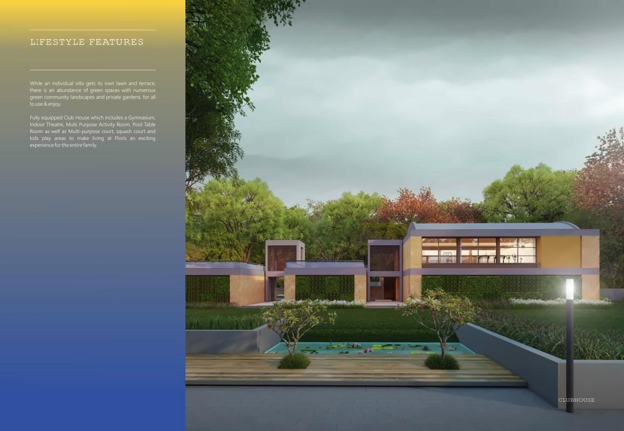 3D Elevation of real estate project Floris Villa located at Sanand, Ahmedabad, Gujarat