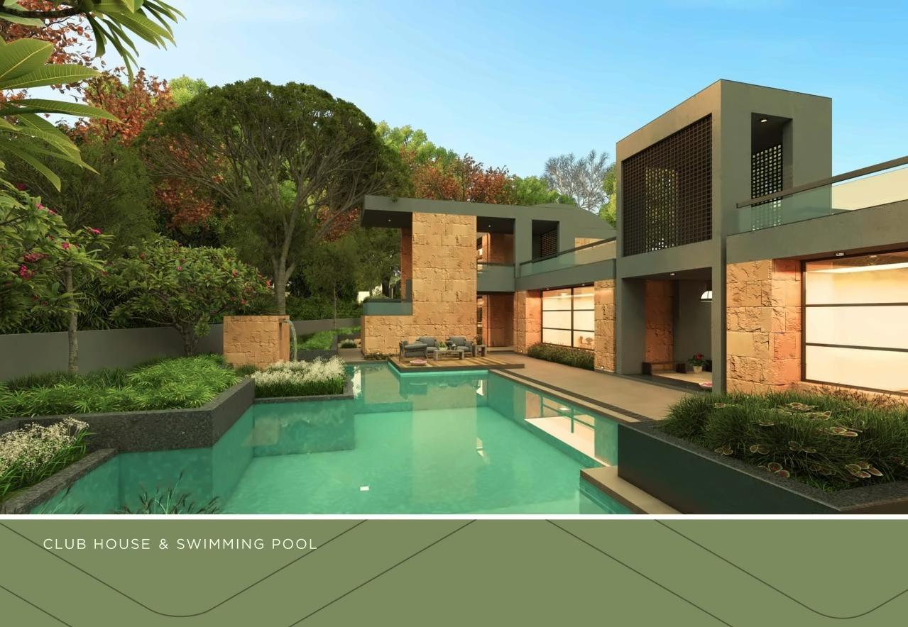 3D Elevation of real estate project Floris Villa located at Sanand, Ahmedabad, Gujarat