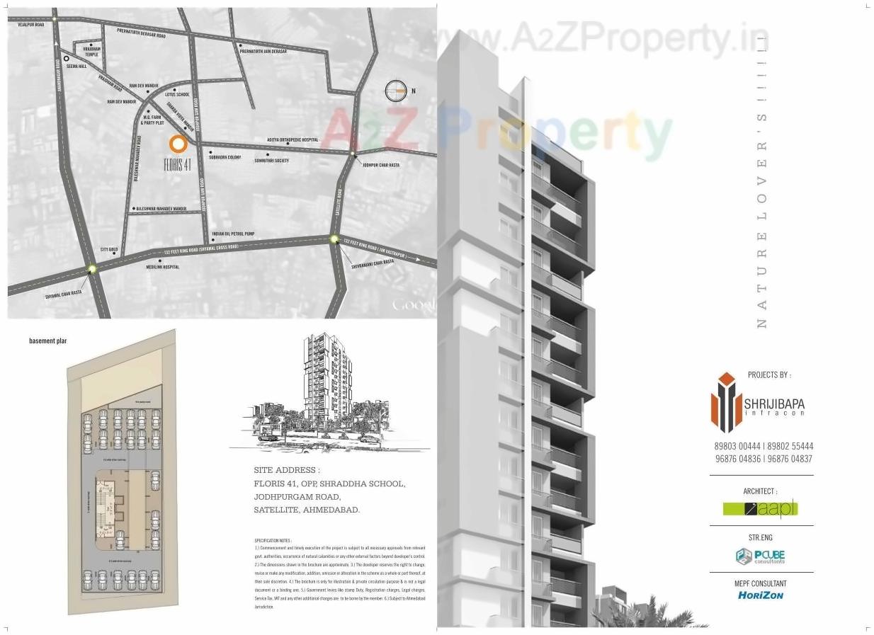  of real estate project Floris located at Jodhpur, Ahmedabad, Gujarat