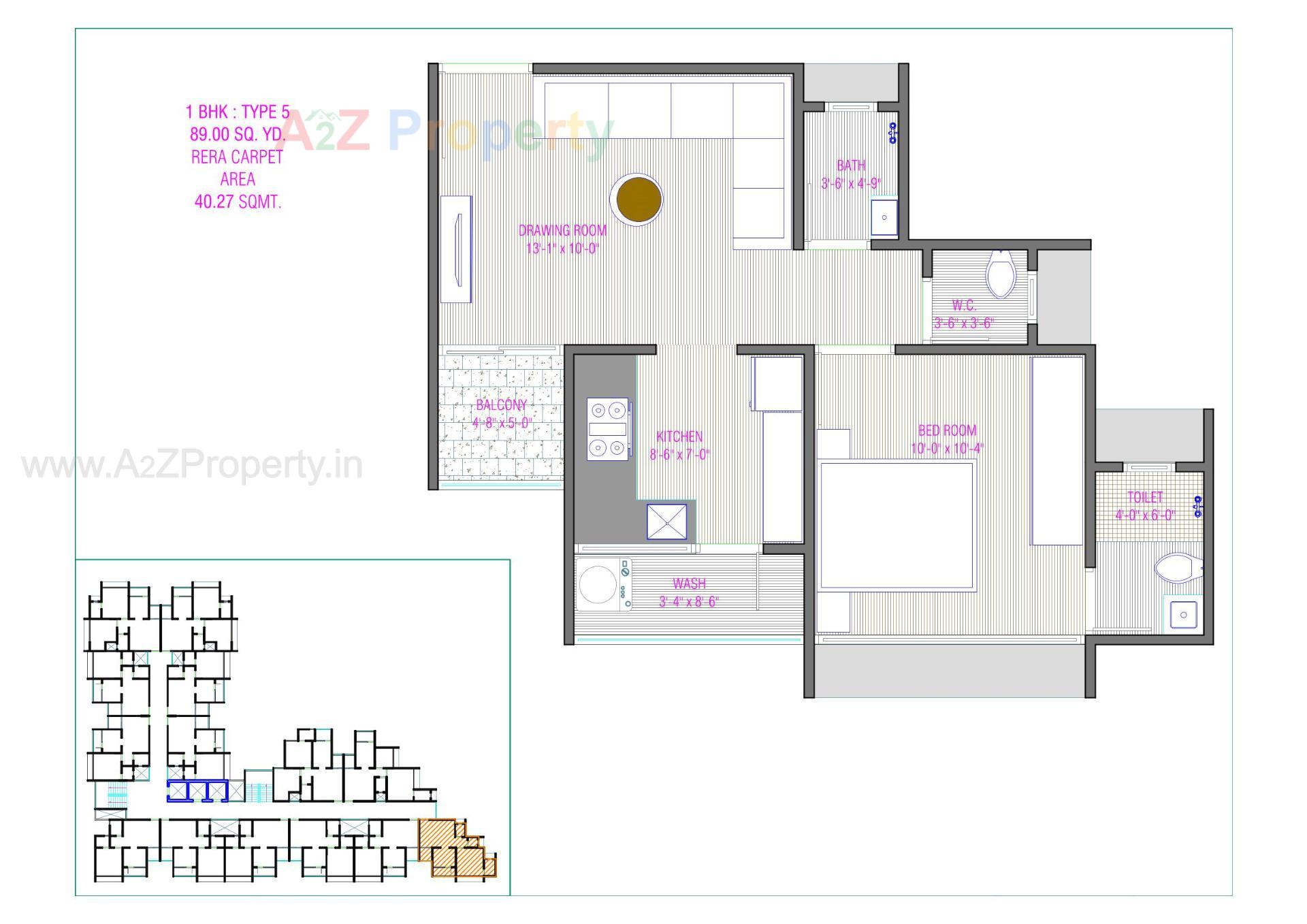 Layout of real estate project Florra Parisar located at Vatva, Ahmedabad, Gujarat