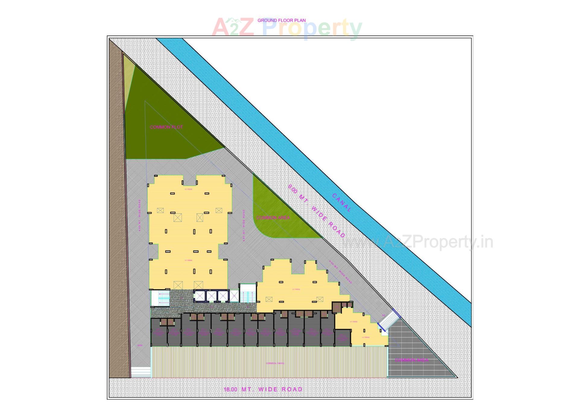 Layout of real estate project Florra Parisar located at Vatva, Ahmedabad, Gujarat