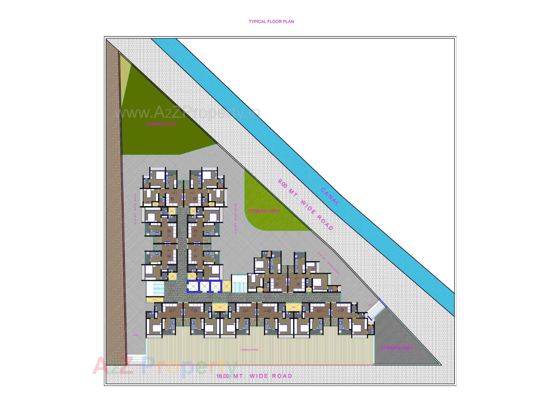 Layout of real estate project Florra Parisar located at Vatva, Ahmedabad, Gujarat