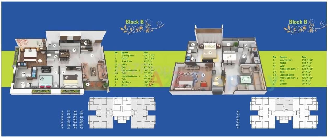 Layout of real estate project Flower Valley located at Nikol, Ahmedabad, Gujarat