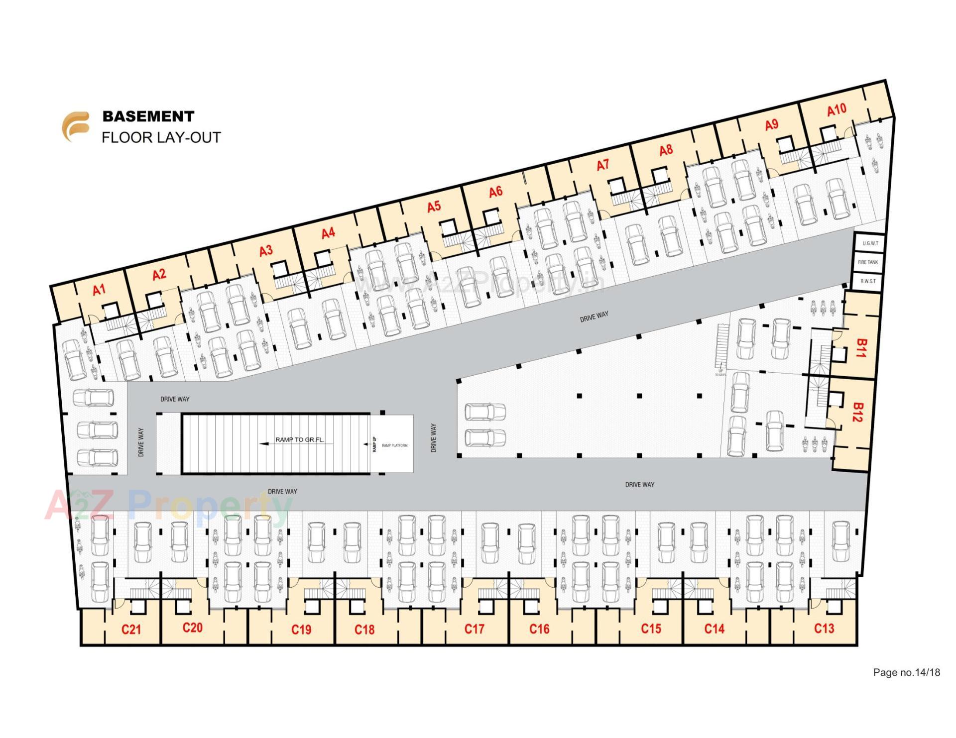 Layout of real estate project Forever Young Bungalows located at Ognaj, Ahmedabad, Gujarat