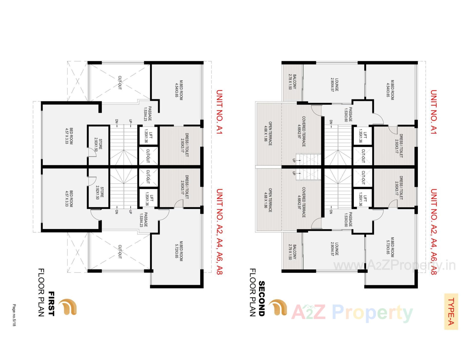 Layout of real estate project Forever Young Bungalows located at Ognaj, Ahmedabad, Gujarat