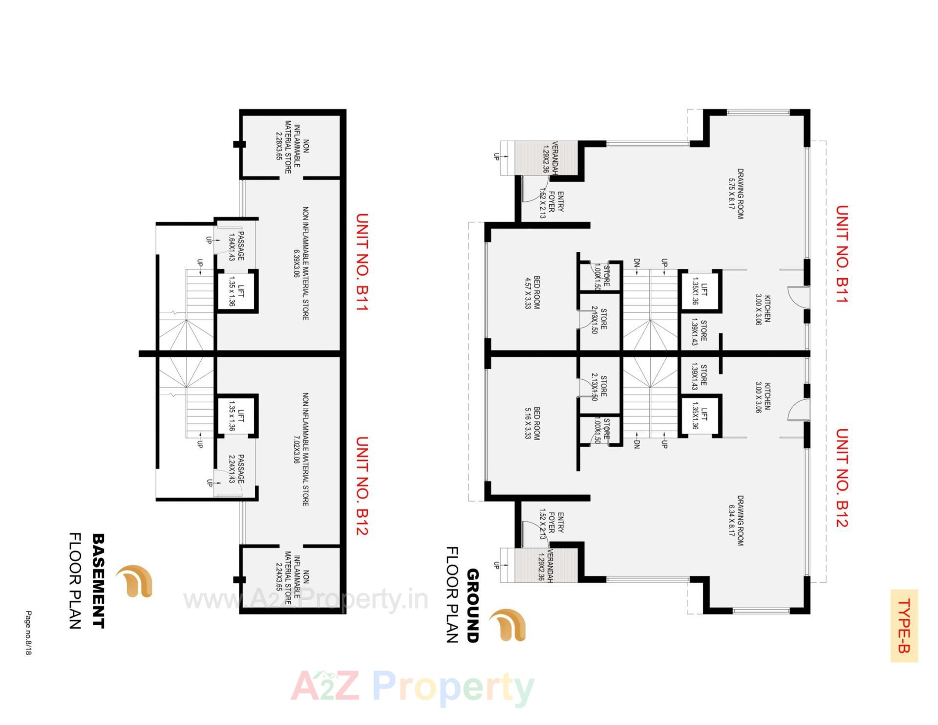 Layout of real estate project Forever Young Bungalows located at Ognaj, Ahmedabad, Gujarat