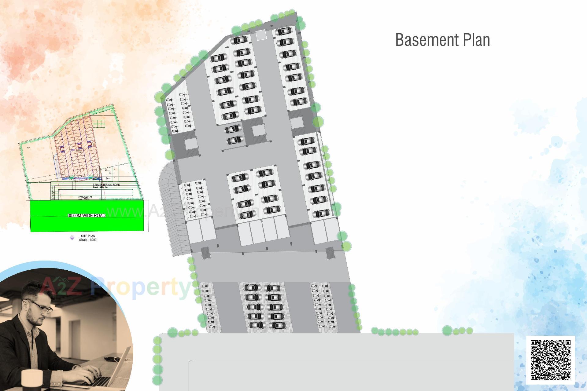 Layout of real estate project Fortune Elegance located at Dholka, Ahmedabad, Gujarat