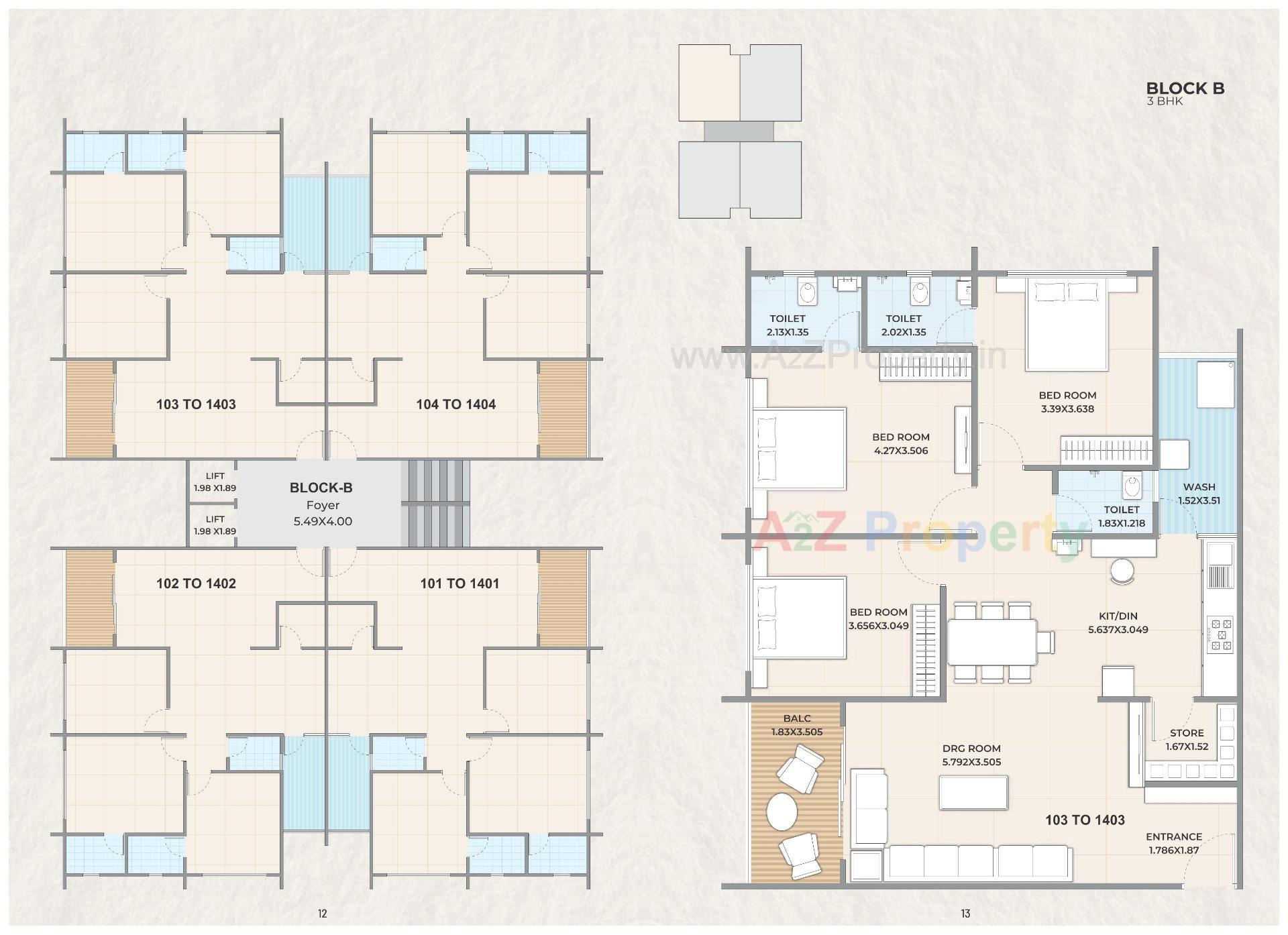 Layout of real estate project Fortune Empire located at Bilasiya, Ahmedabad, Gujarat
