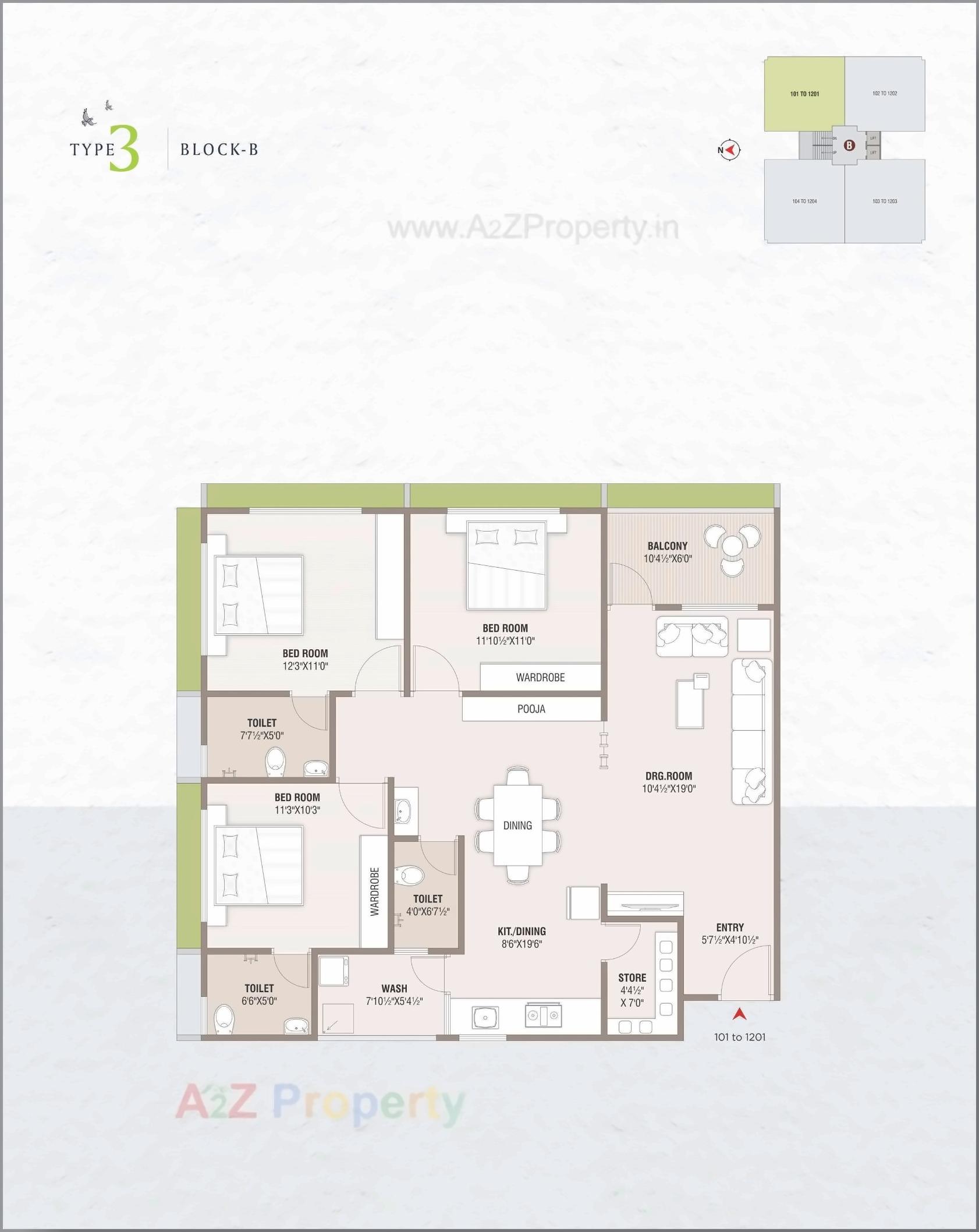 Layout of real estate project Fortune Family located at Hanspura, Ahmedabad, Gujarat
