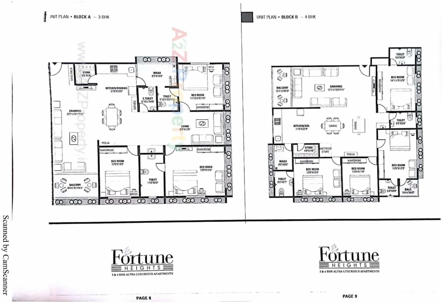 Layout of real estate project Fortune Height located at Hanspura, Ahmedabad, Gujarat