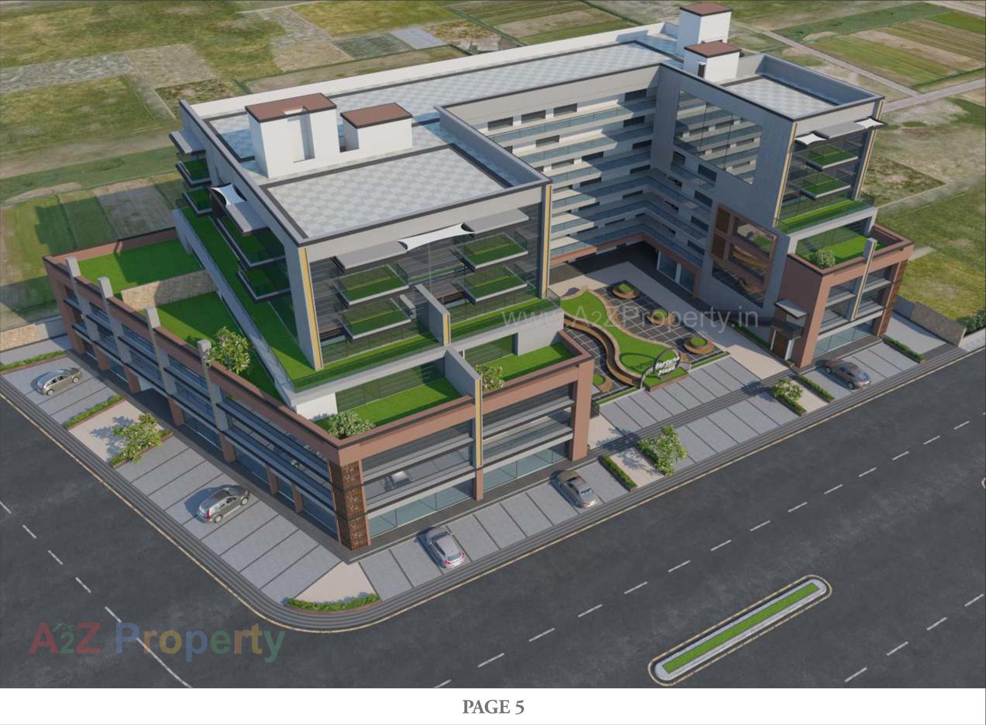 3D Elevation of real estate project Fortune Plaza located at Ahmedabad, Ahmedabad, Gujarat
