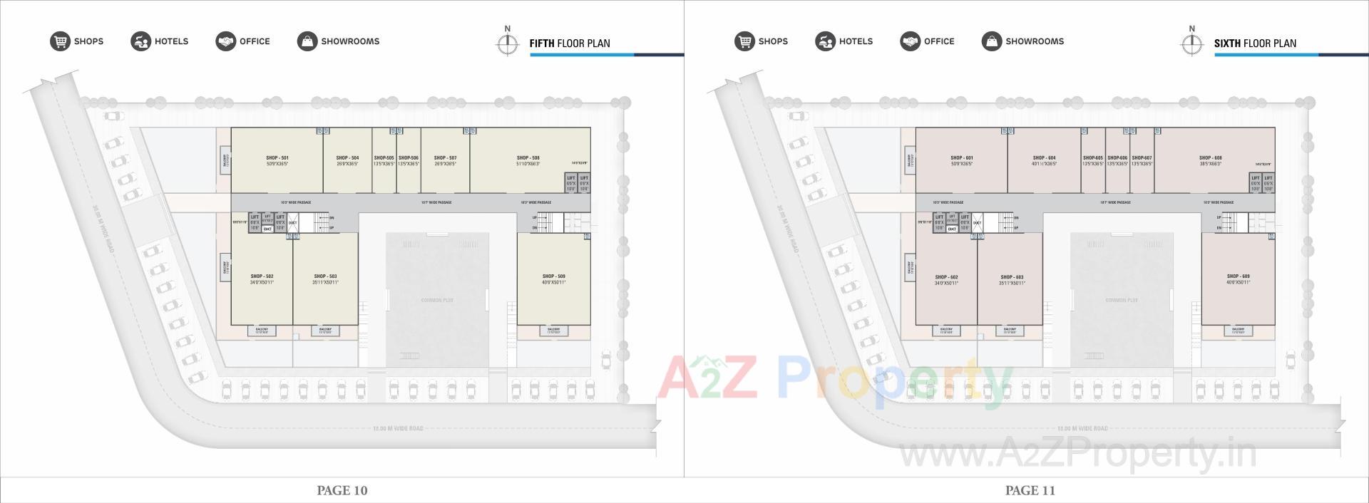 Layout of real estate project Fortune Plaza located at Ahmedabad, Ahmedabad, Gujarat