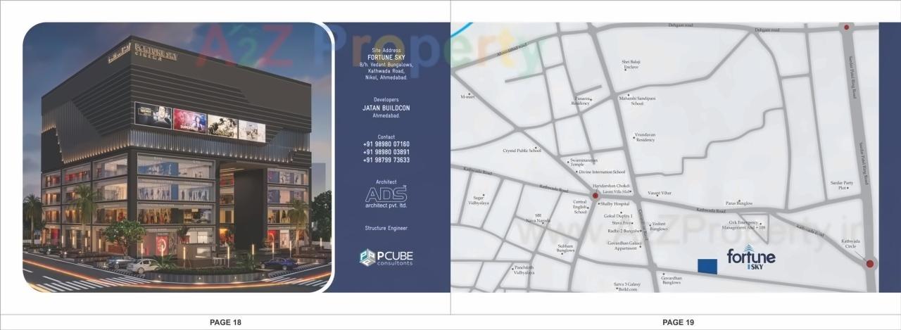  of real estate project Fortune Sky located at Nikol, Ahmedabad, Gujarat